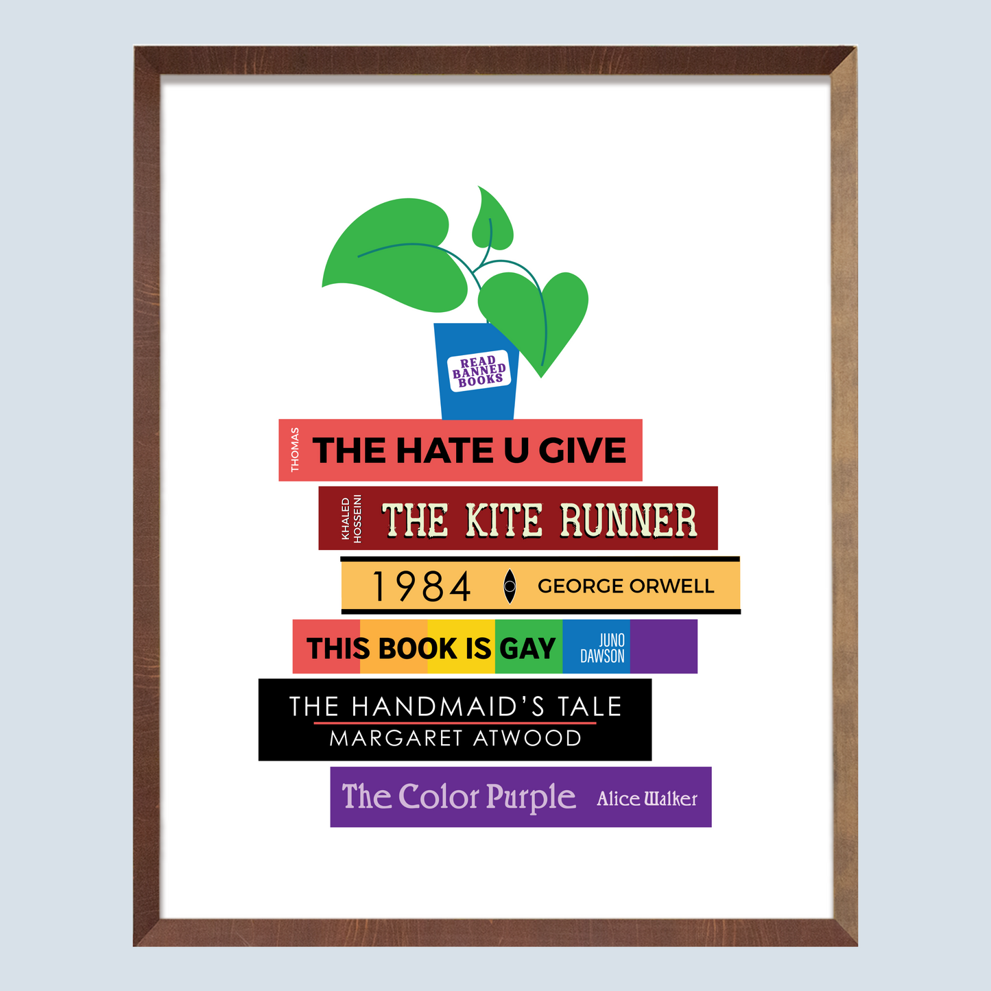 Banned Books Art Print