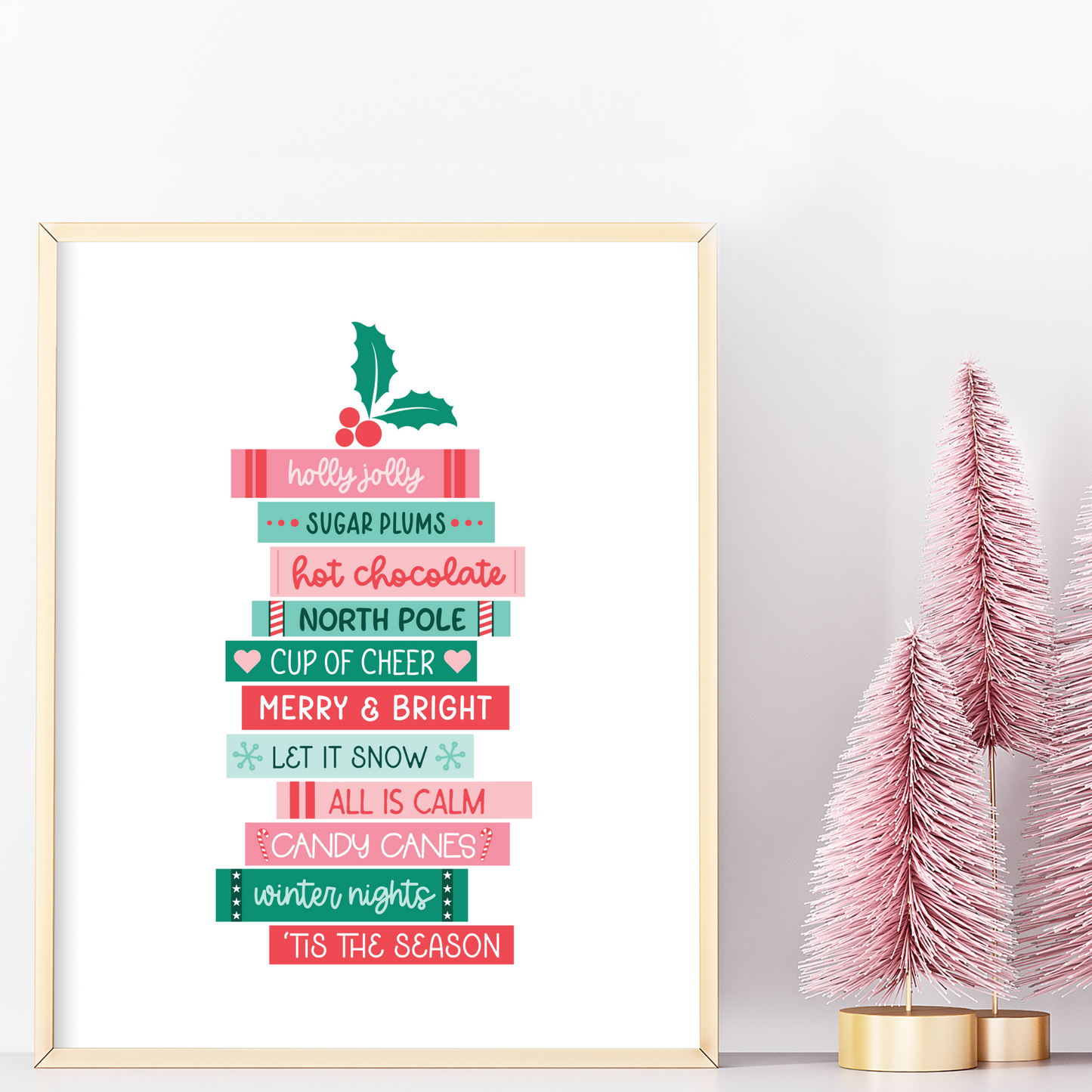 Christmas Books Art Print