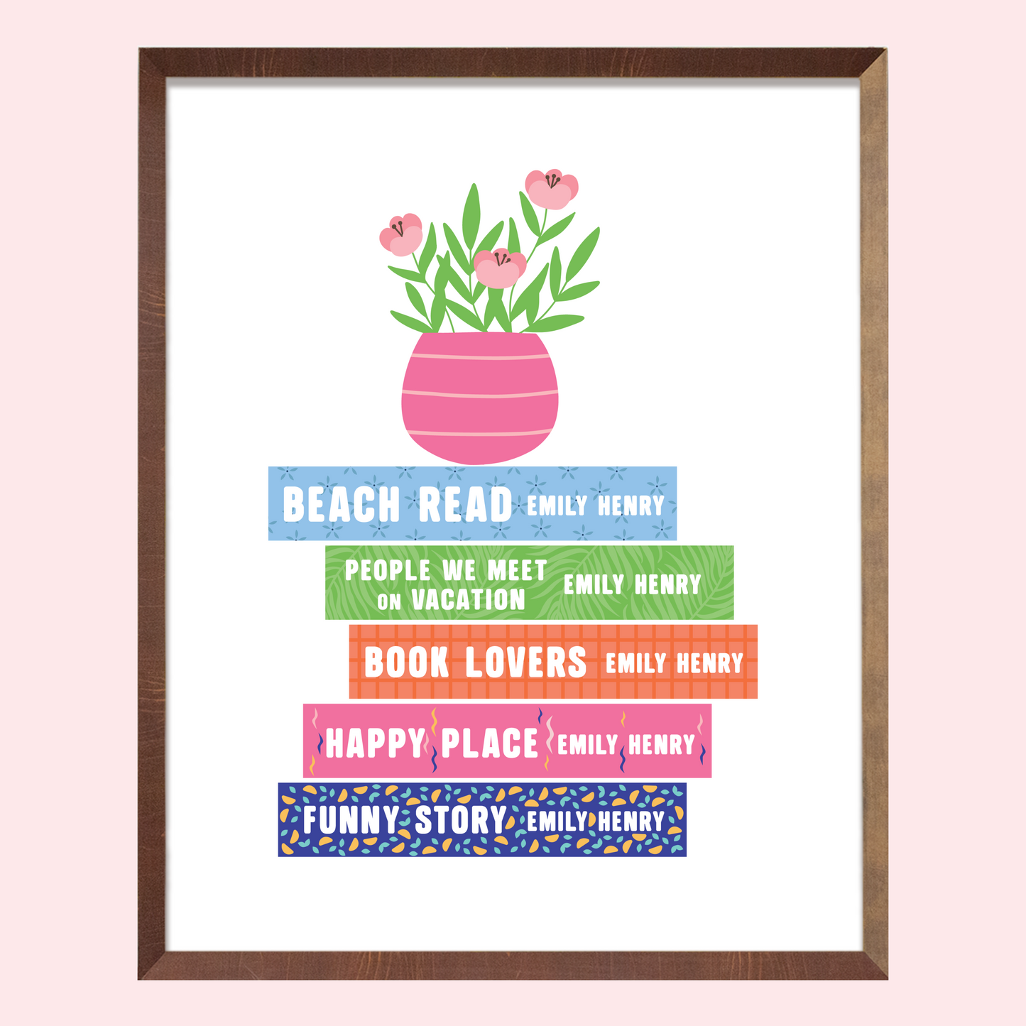 Emily Henry Books Art Print