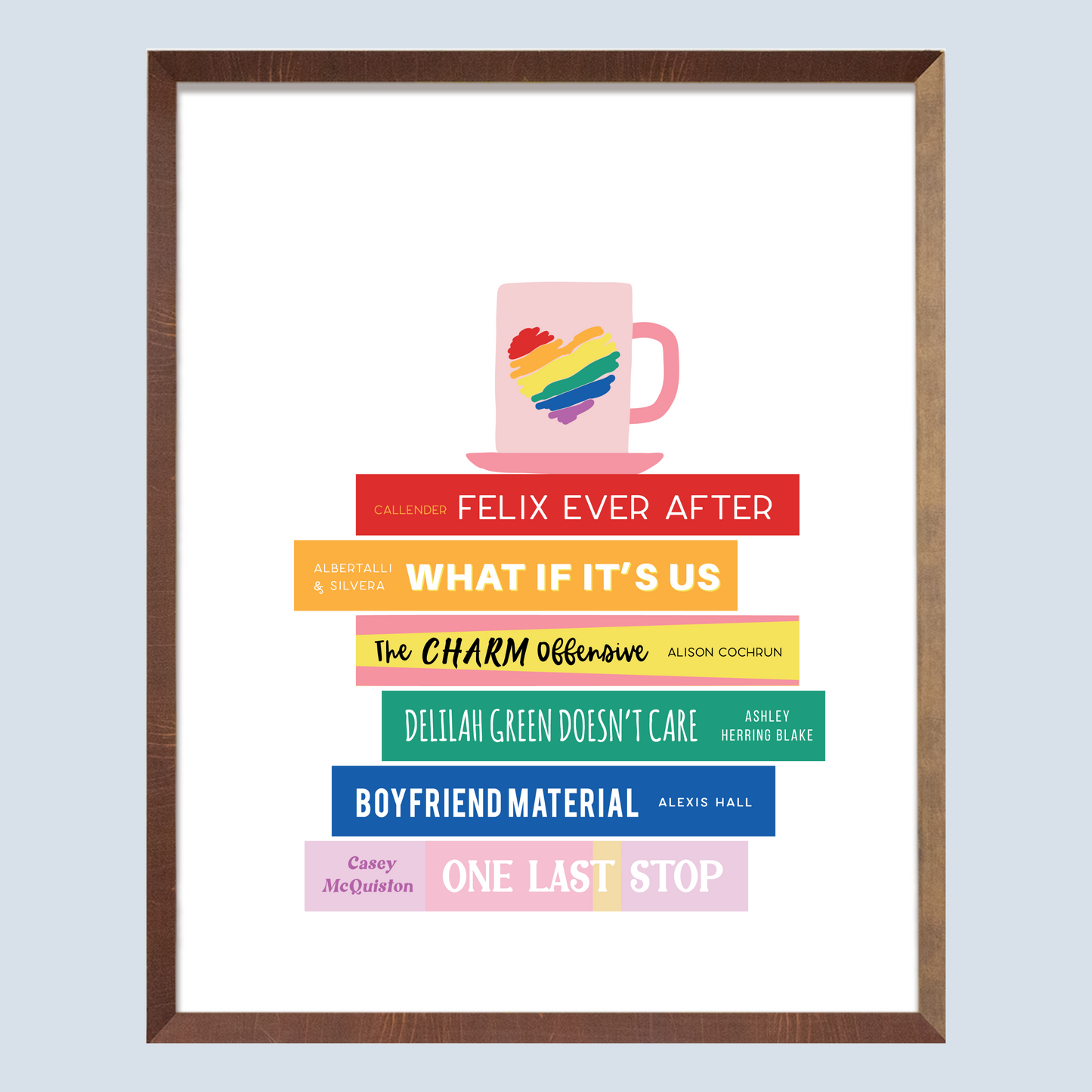 LGBTQ+ Queer Books Art Print