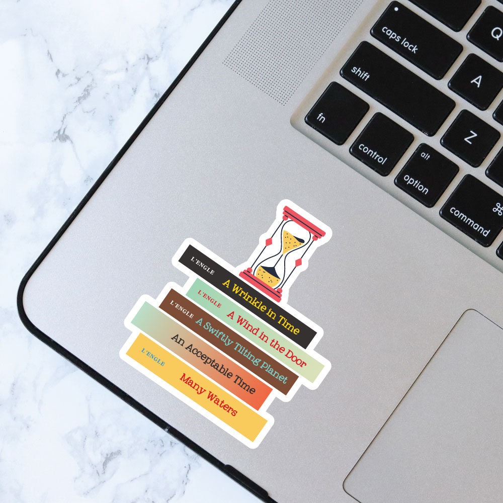 A Wrinkle in Time Book Stack Sticker