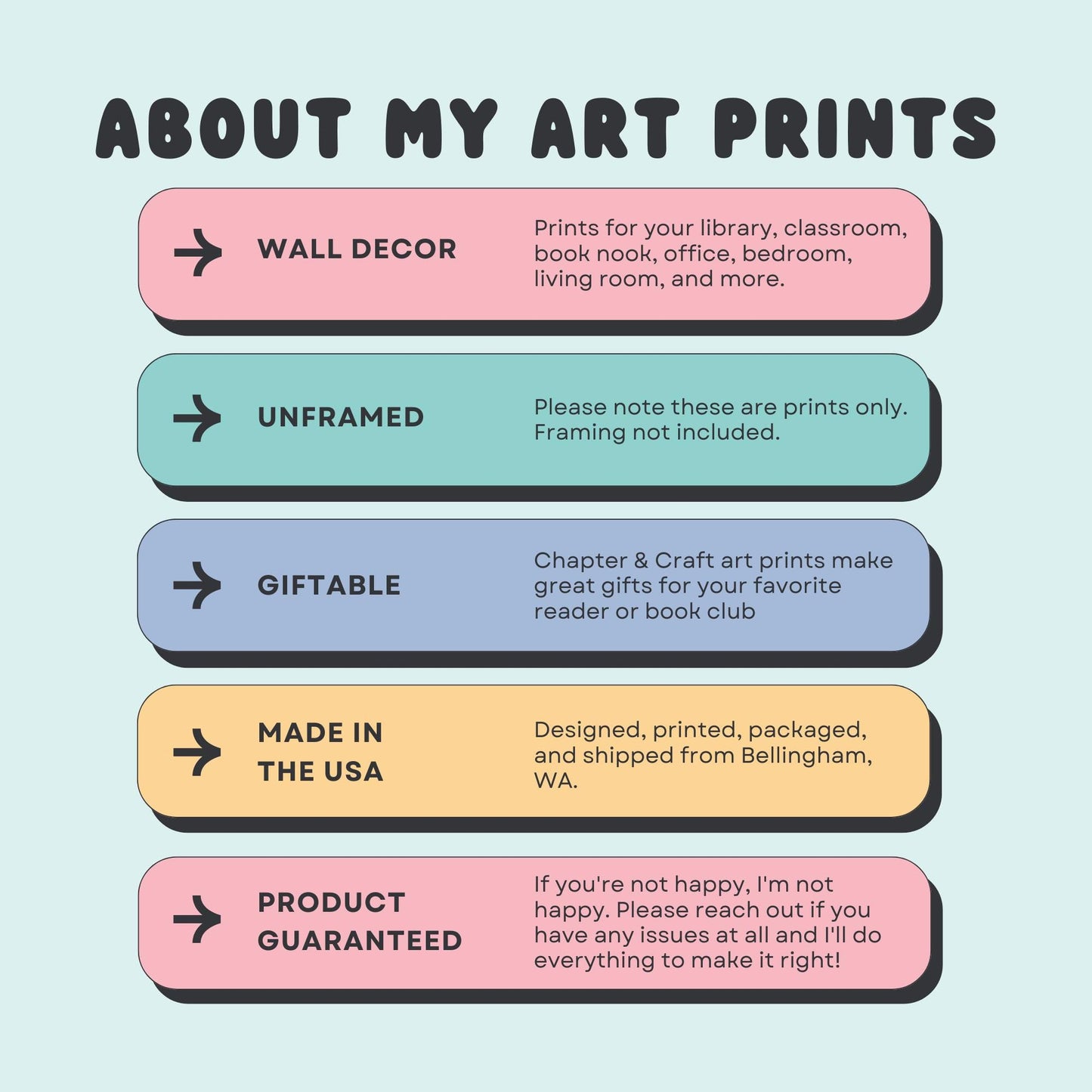Christmas Book Stack Art Print
