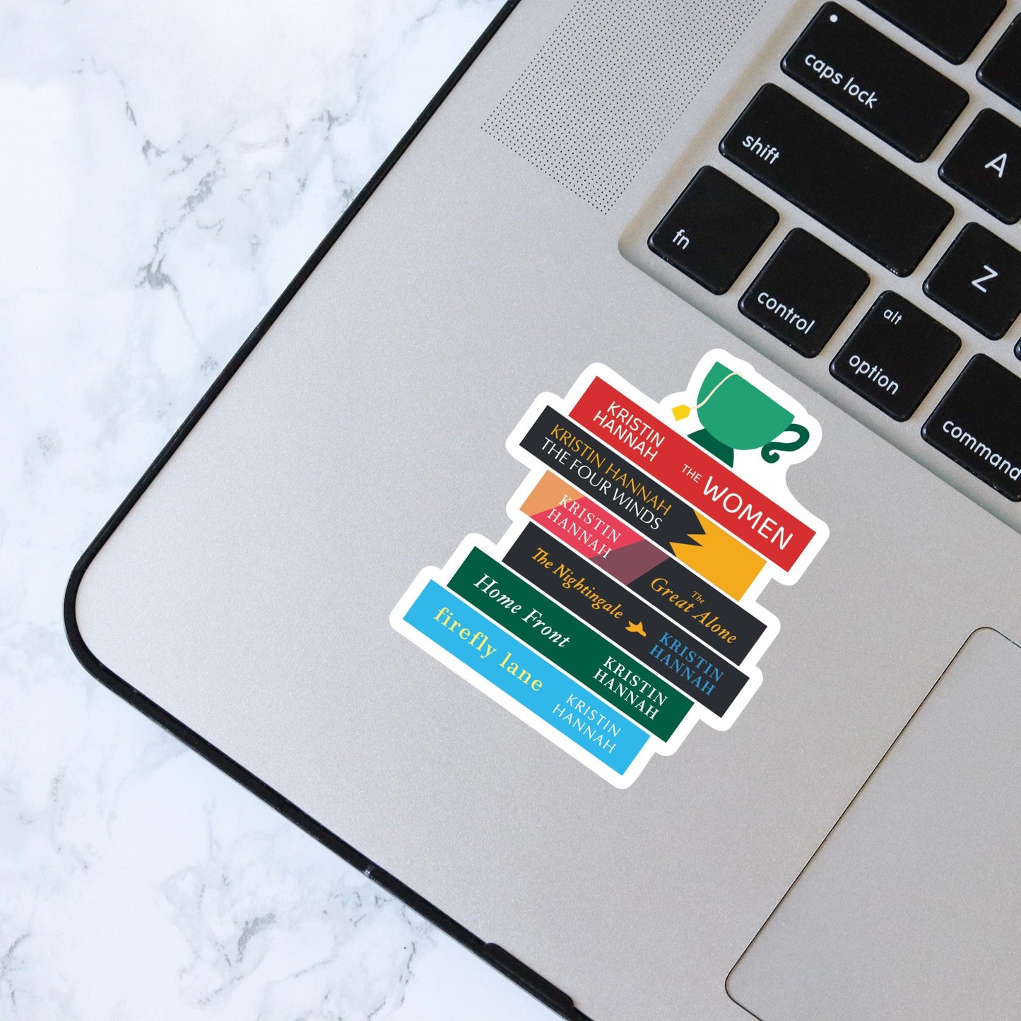 Kristin Hannah Book Stack Sticker