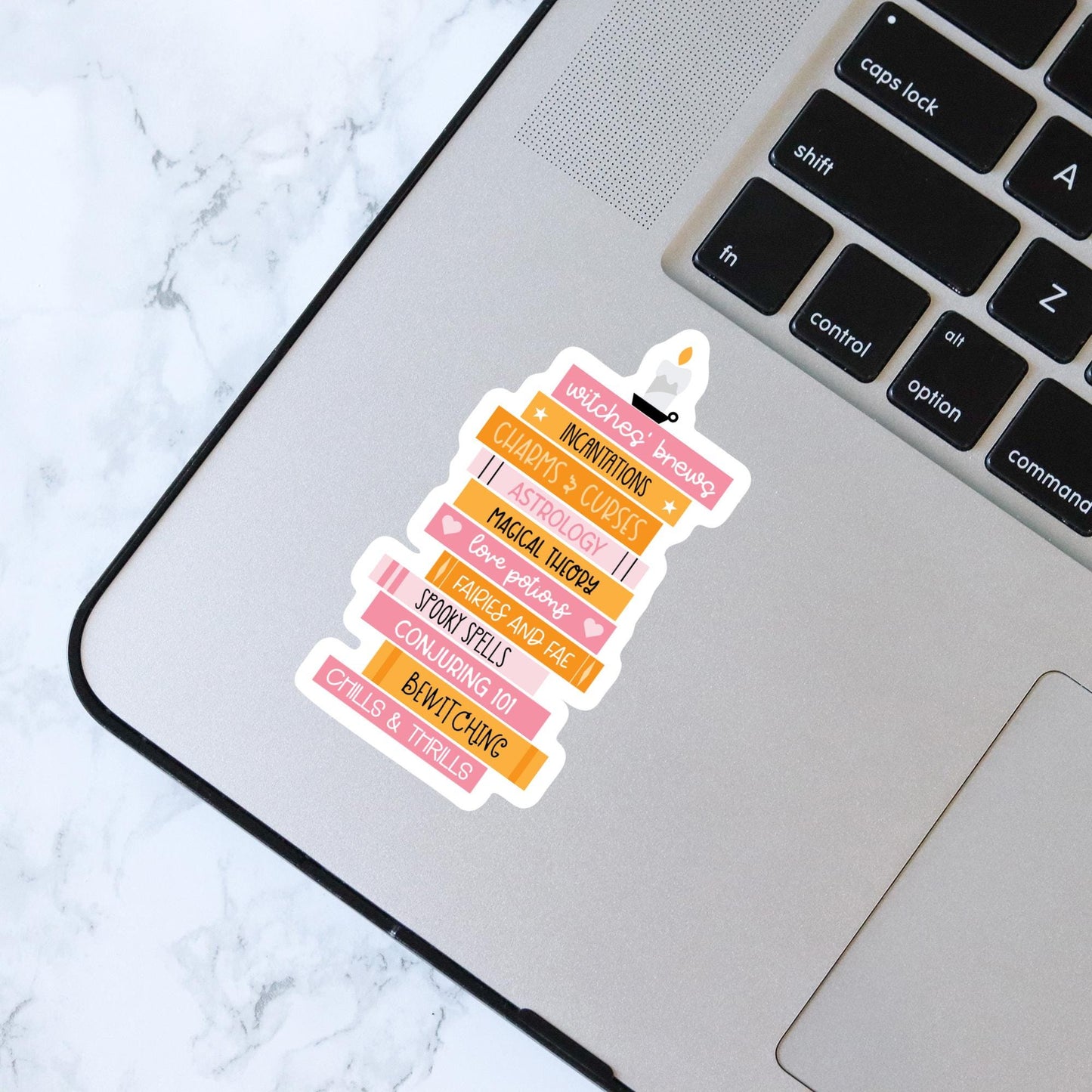 Halloween Book Stack Sticker