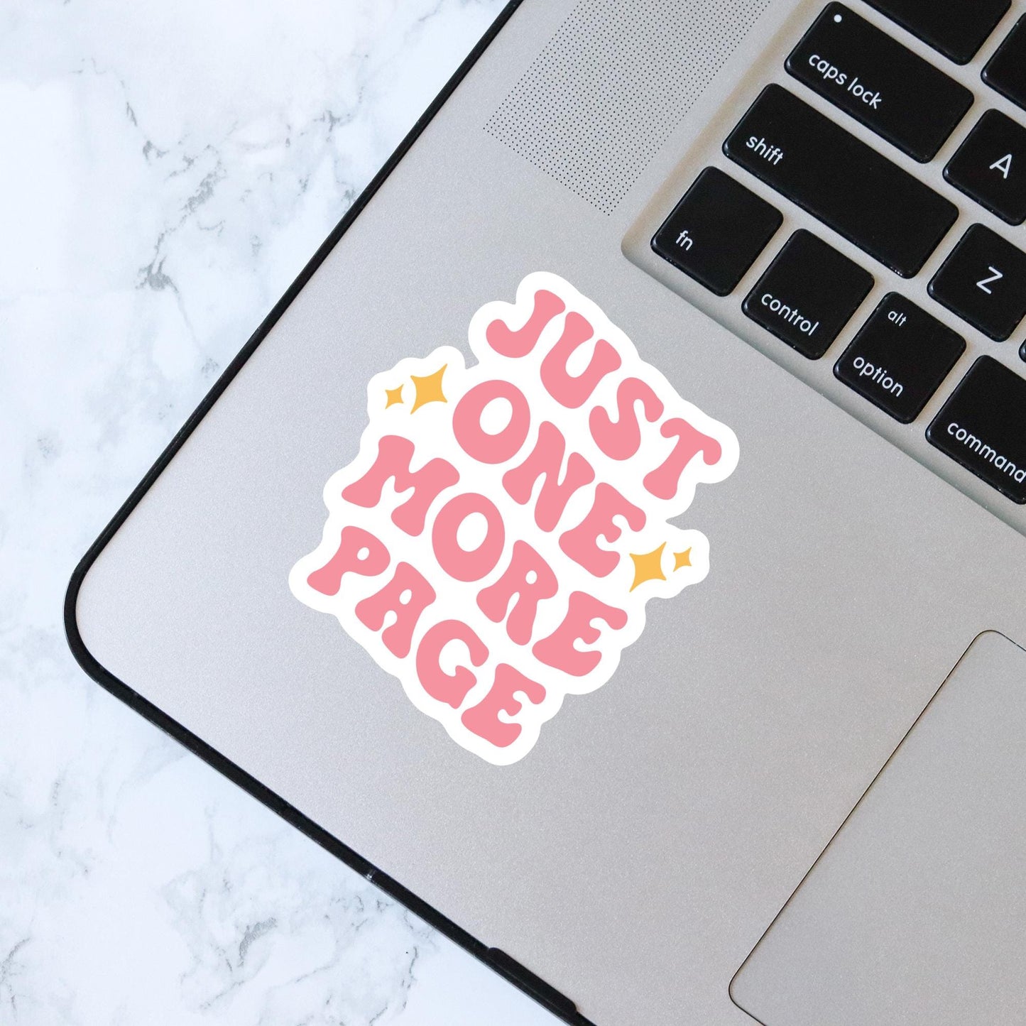 Just One More Page Sticker