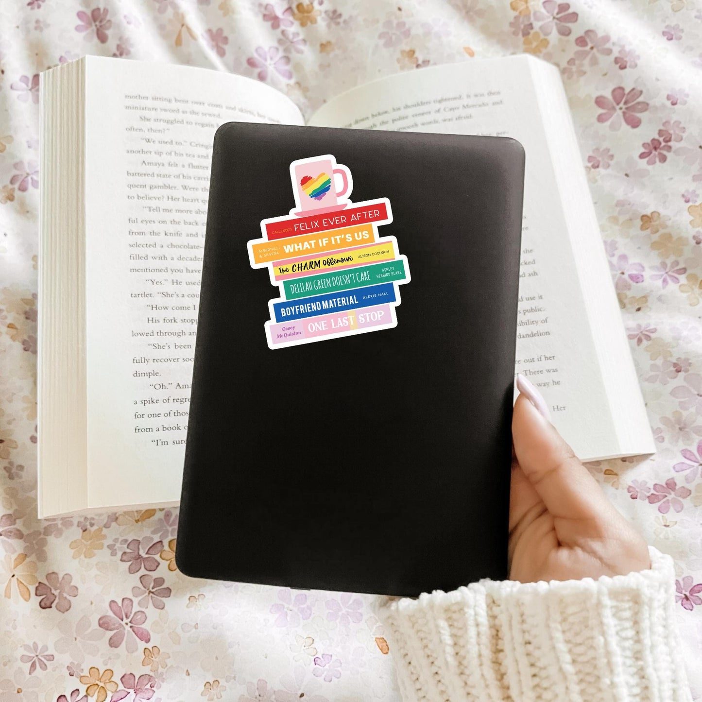 LGBTQ+ Queer Book Stack Sticker