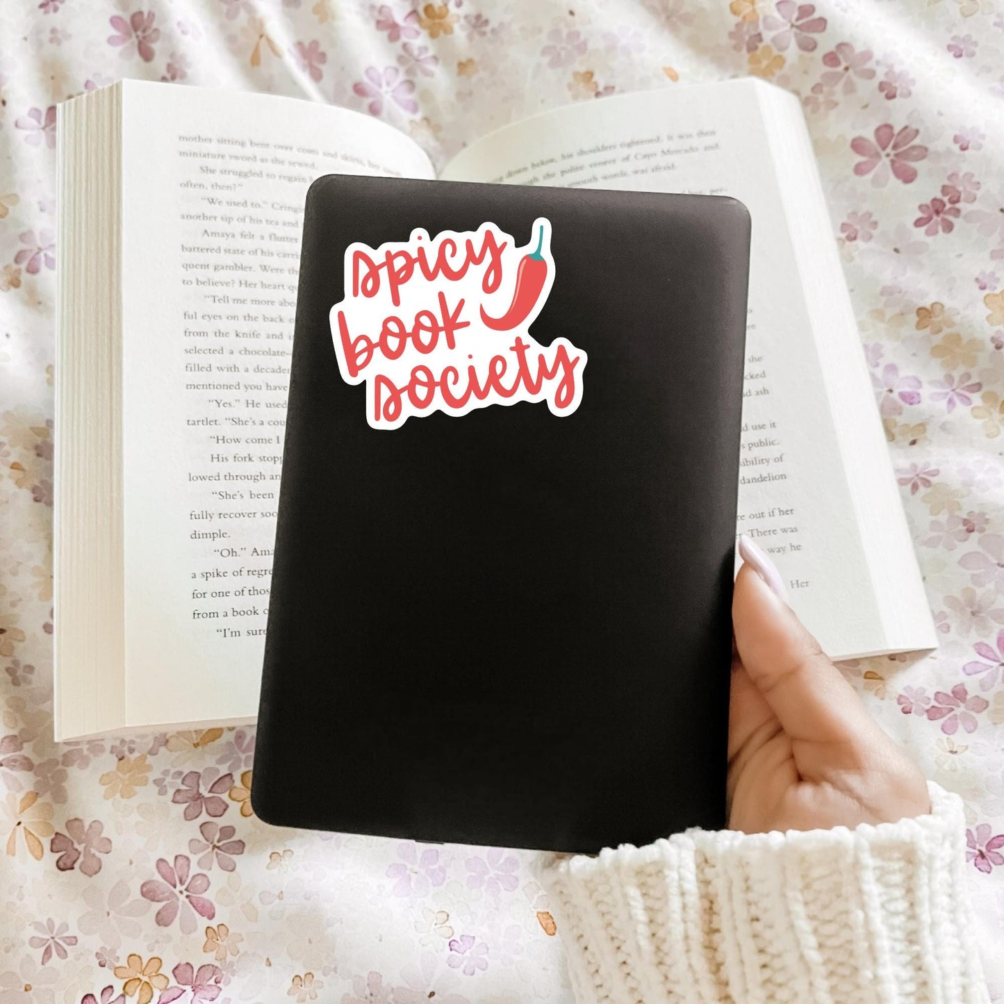 Spicy Book Society Sticker