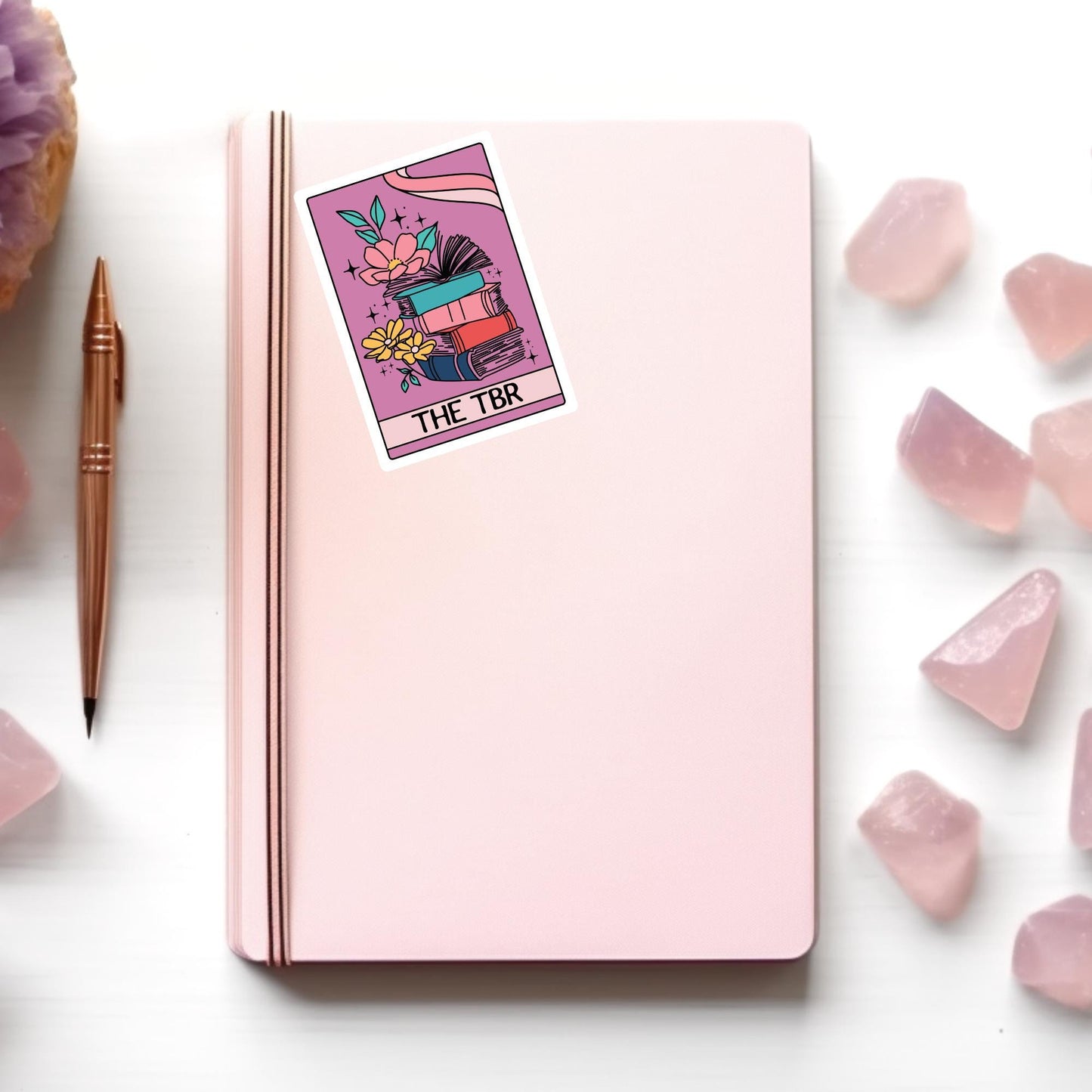 TBR Stack Tarot Card Sticker