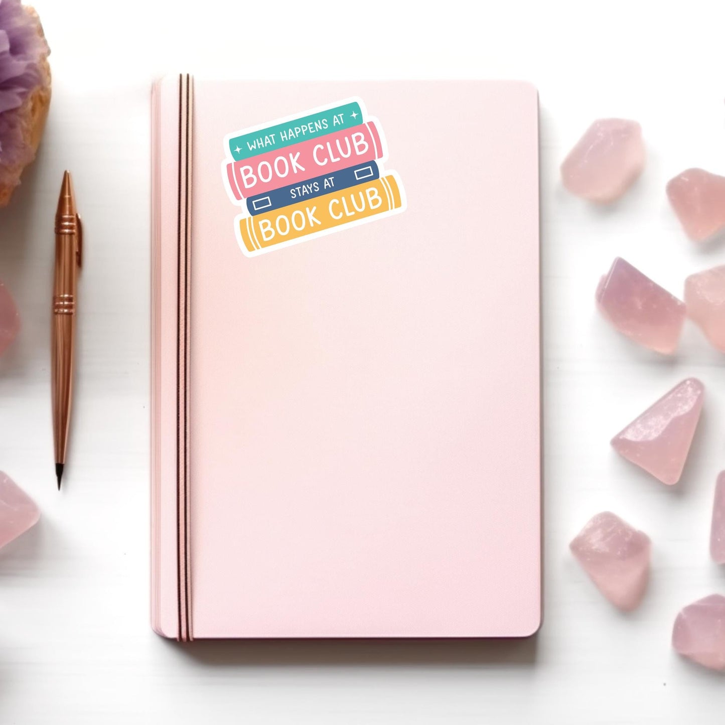 What Happens at Book Club Sticker