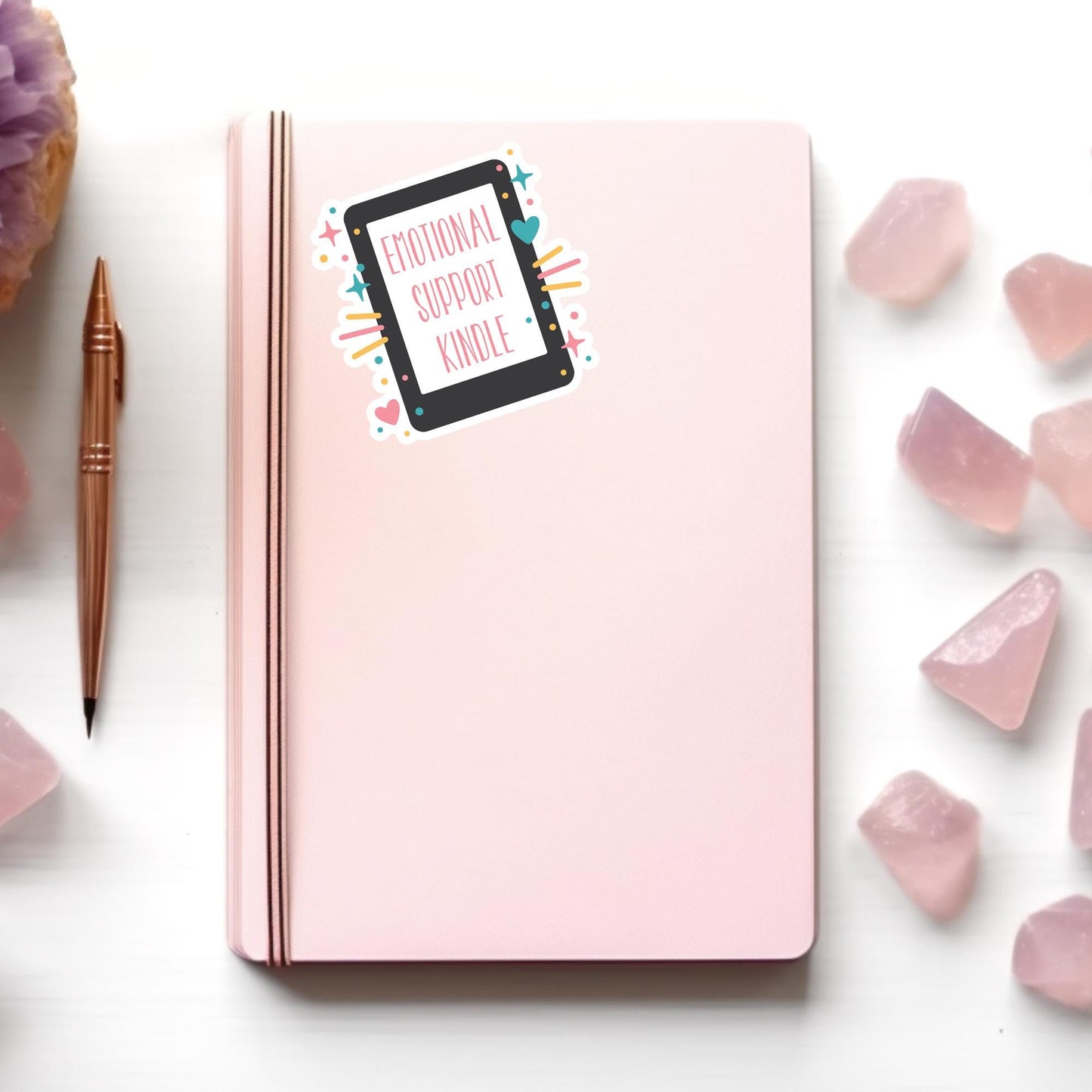 Emotional Support Kindle Sticker
