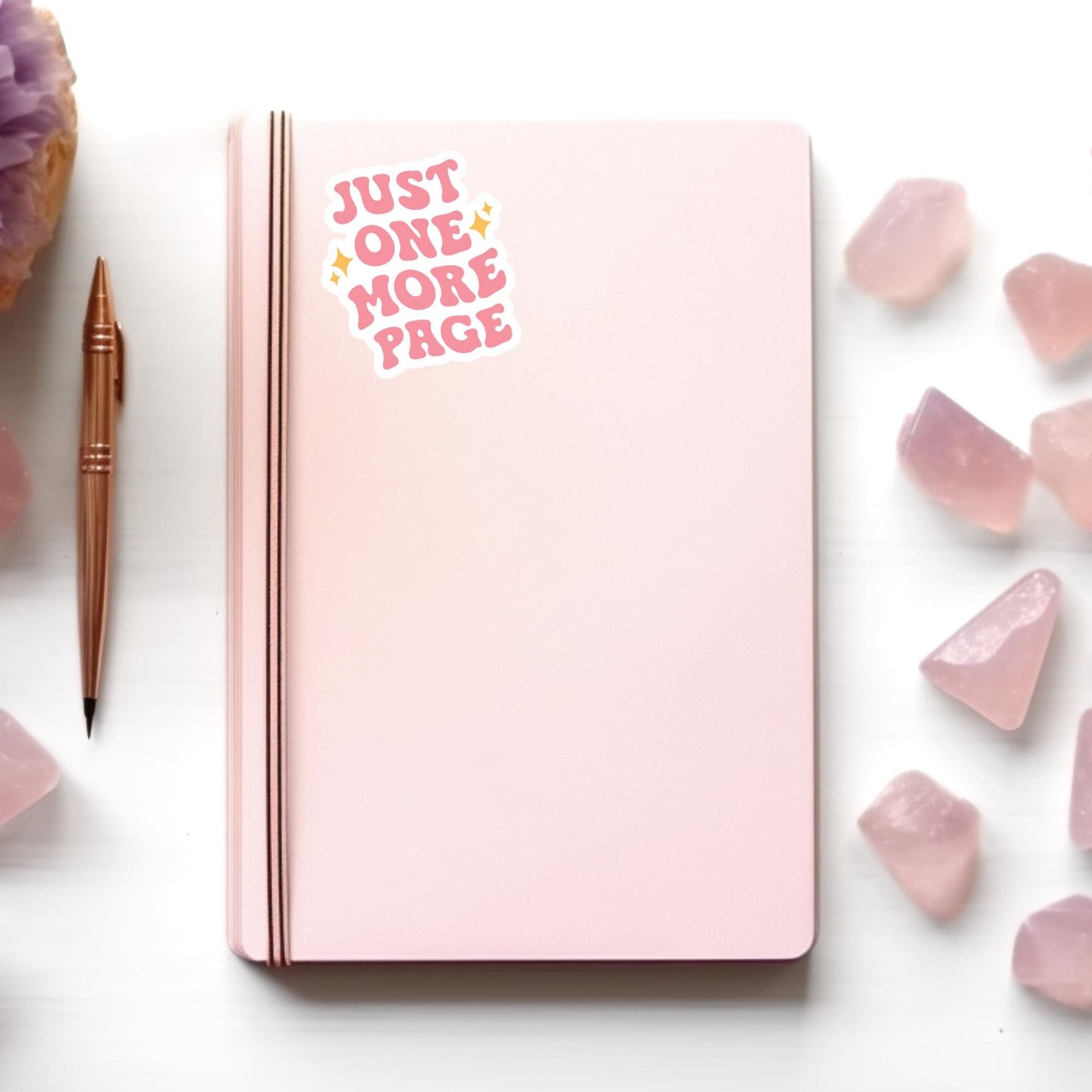 Just One More Page Sticker