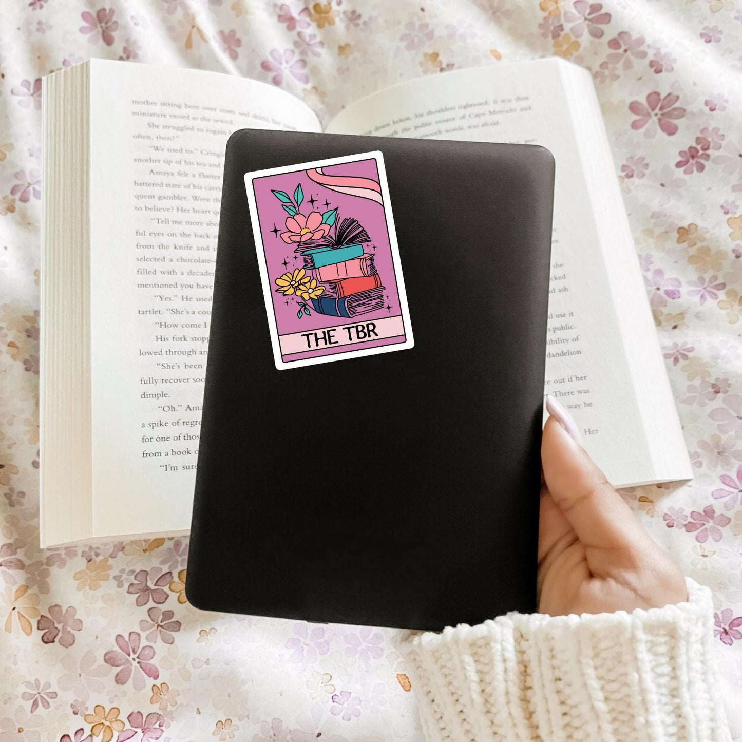 TBR Stack Tarot Card Sticker