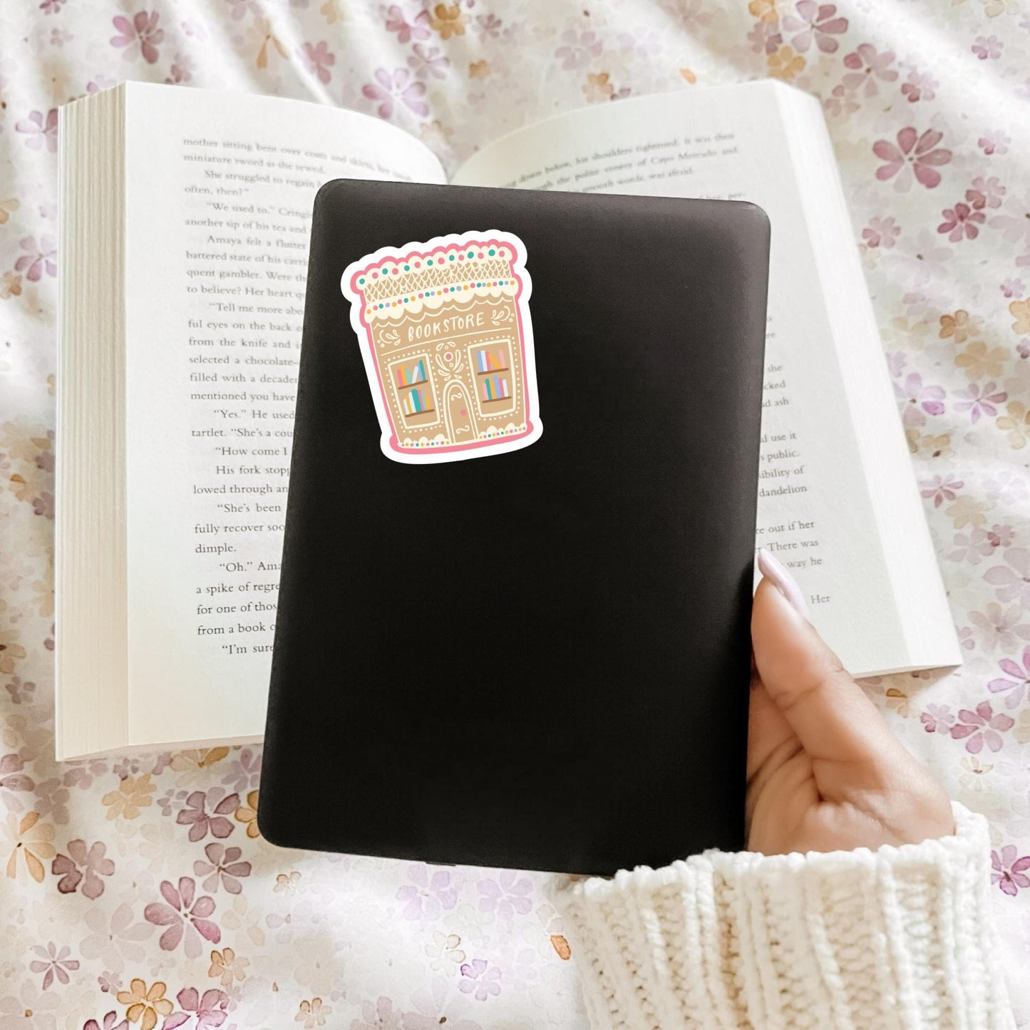 Gingerbread Bookshop Sticker