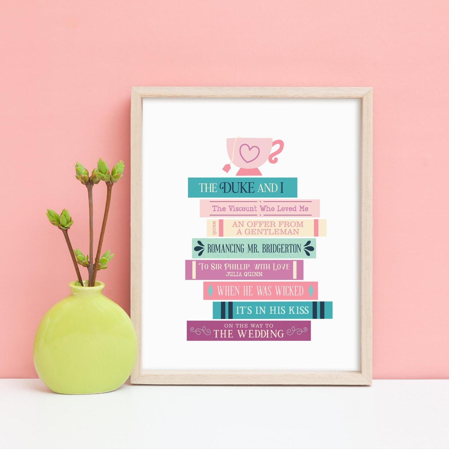 Bridgerton Books Art Print