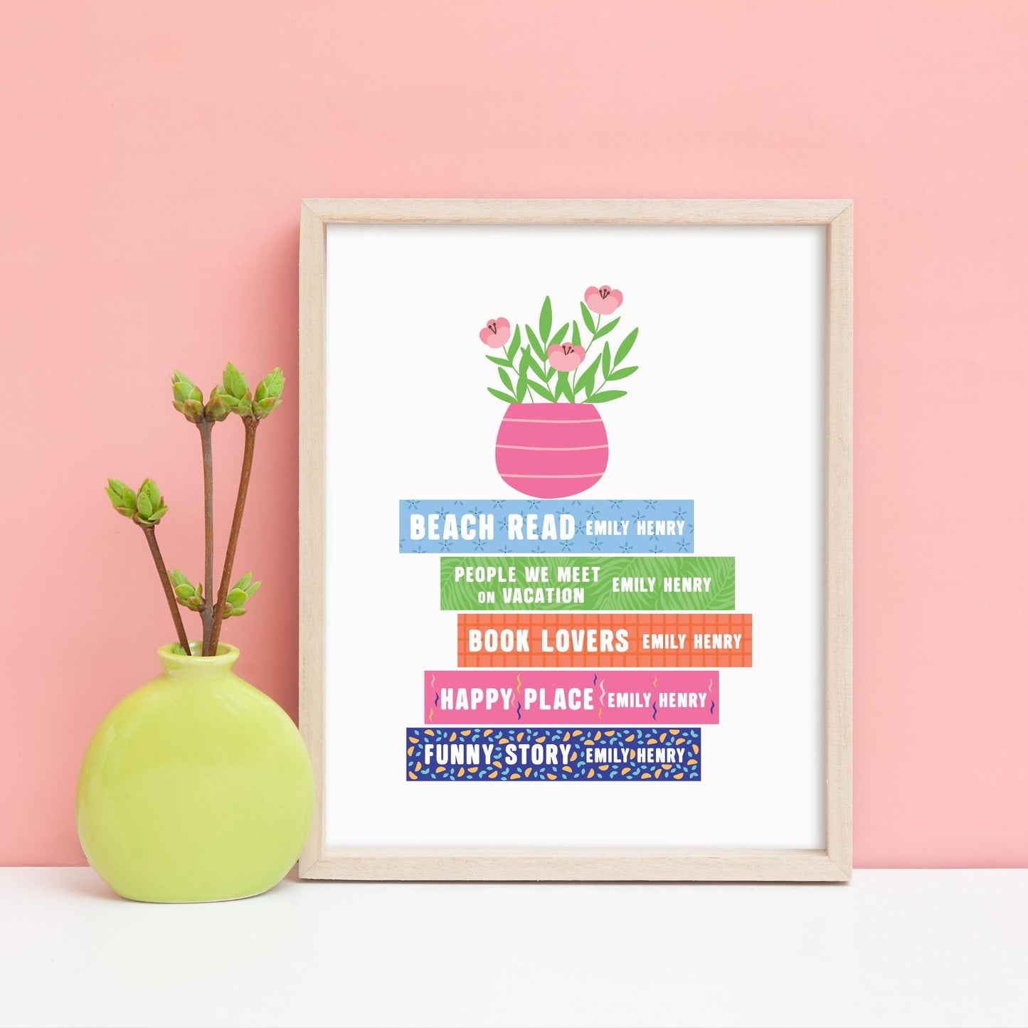 Emily Henry Books Art Print