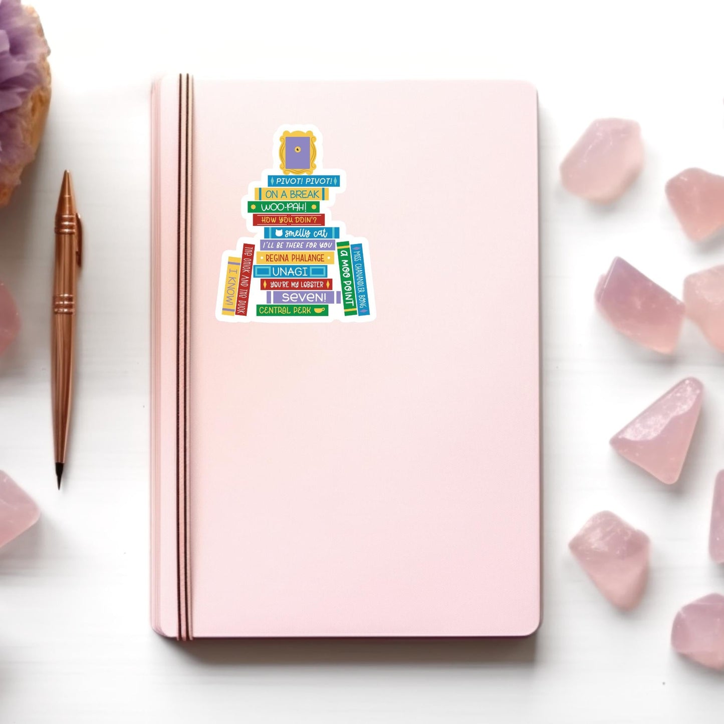 Book Christmas Tree Sticker