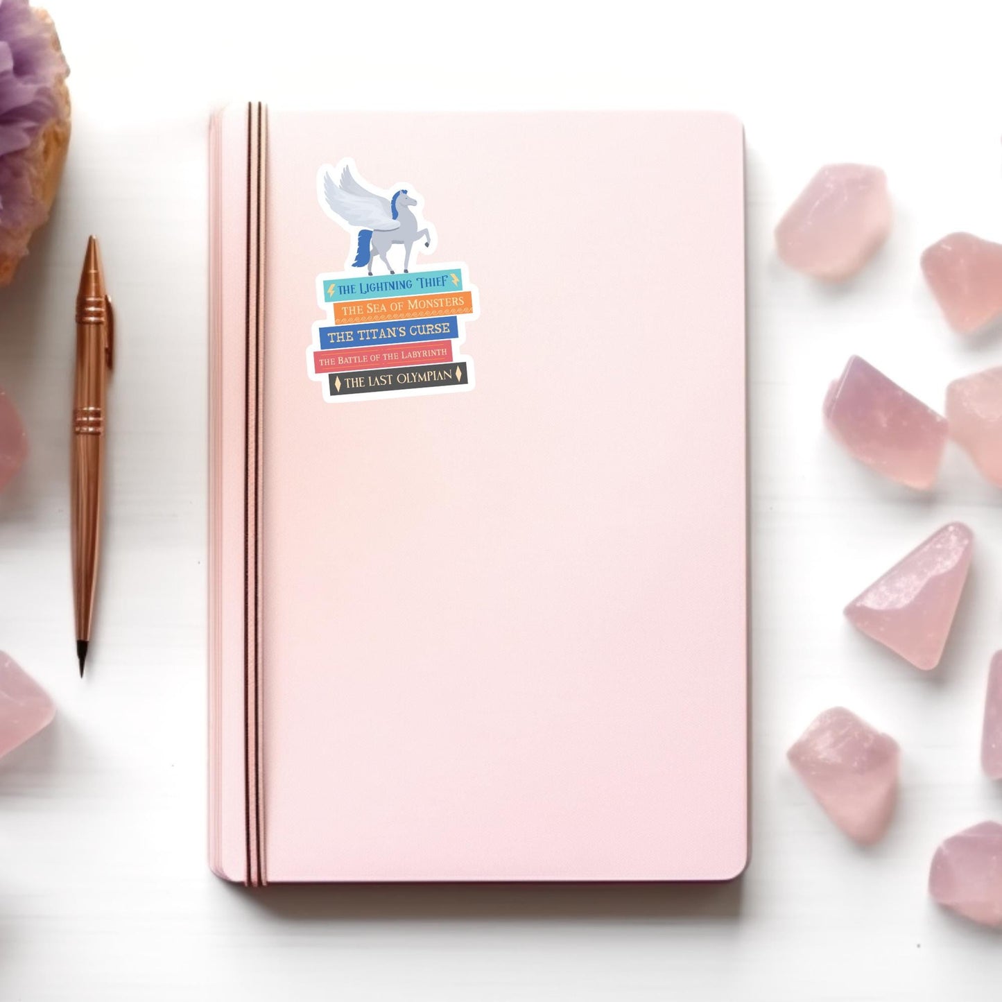 Percy Book Stack Sticker, Bookish Sticker, Kindle Decal, Gifts for Book Lovers, Waterproof, Book Club Gifts, Kids Gift, Camp Half Blood