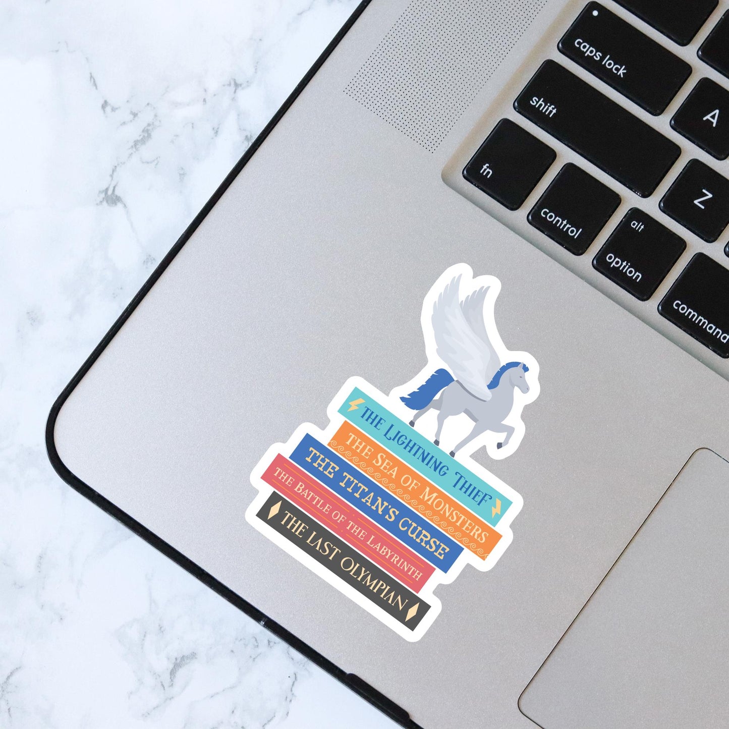 Percy Book Stack Sticker, Bookish Sticker, Kindle Decal, Gifts for Book Lovers, Waterproof, Book Club Gifts, Kids Gift, Camp Half Blood