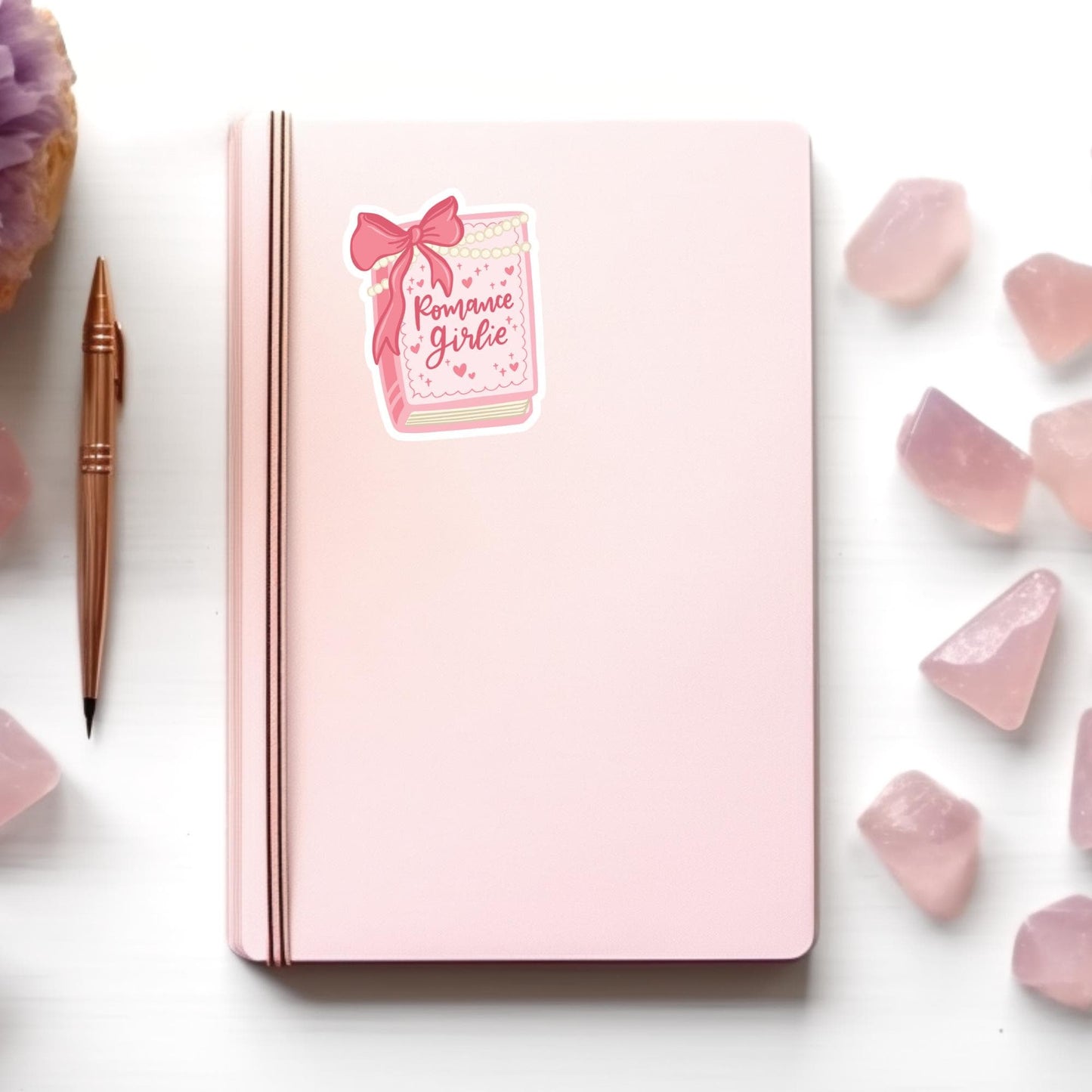 Romance Girlie, Bookish Sticker, Kindle Decal, Gifts for Book Lovers, Laptop Decal, Waterproof, Romance, Kindle Sticker, Romantasy