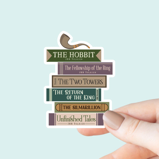 Lord of the Rings (JRR Tolkien) Book Stack Sticker