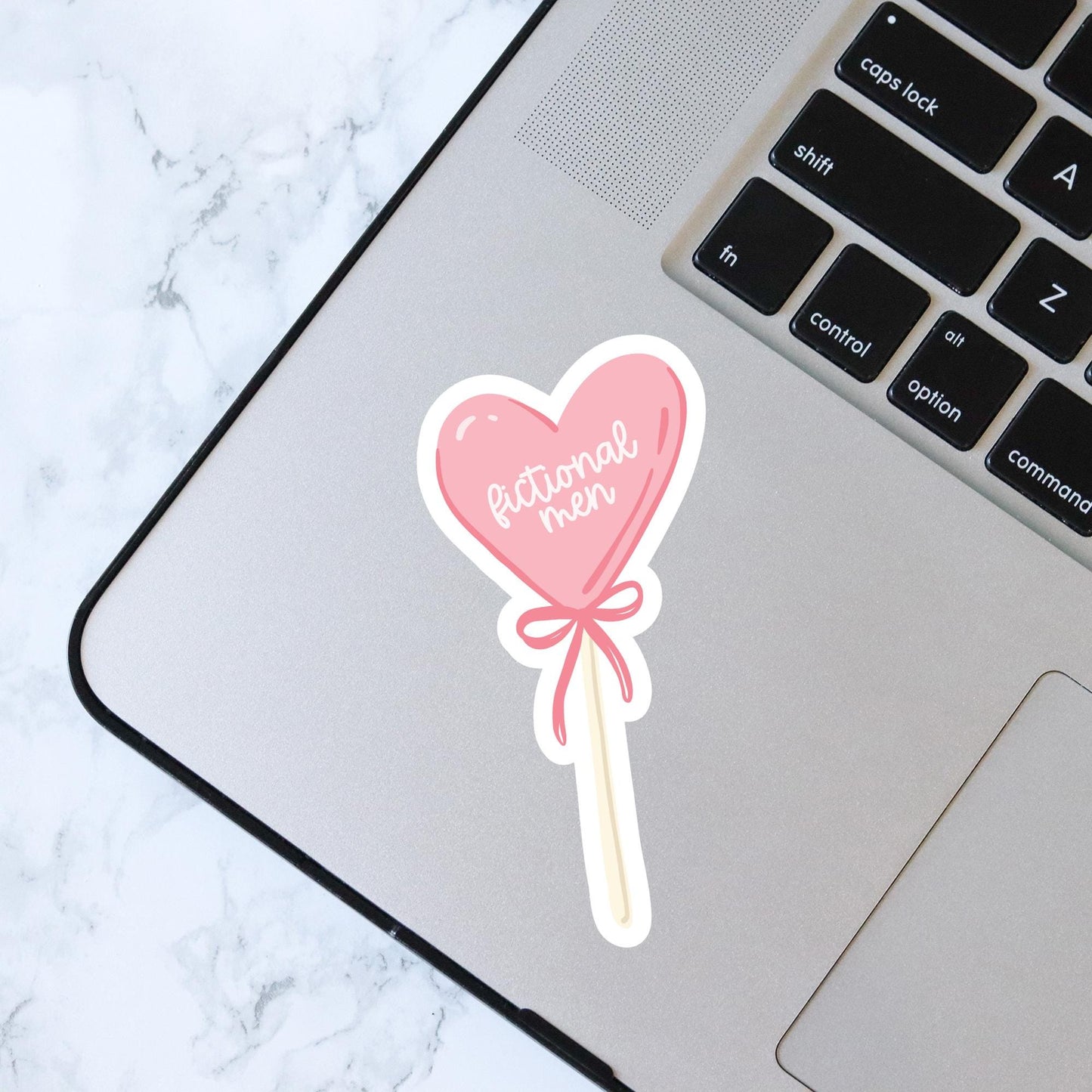 Sucker for Fictional Men, Bookish Sticker, Kindle Decal, Gifts for Book Lovers, Laptop Decal, Waterproof, Romance, Kindle Sticker, Romantasy