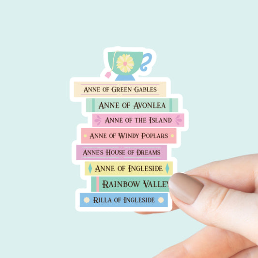 Anne of Green Gables Book Stack Sticker