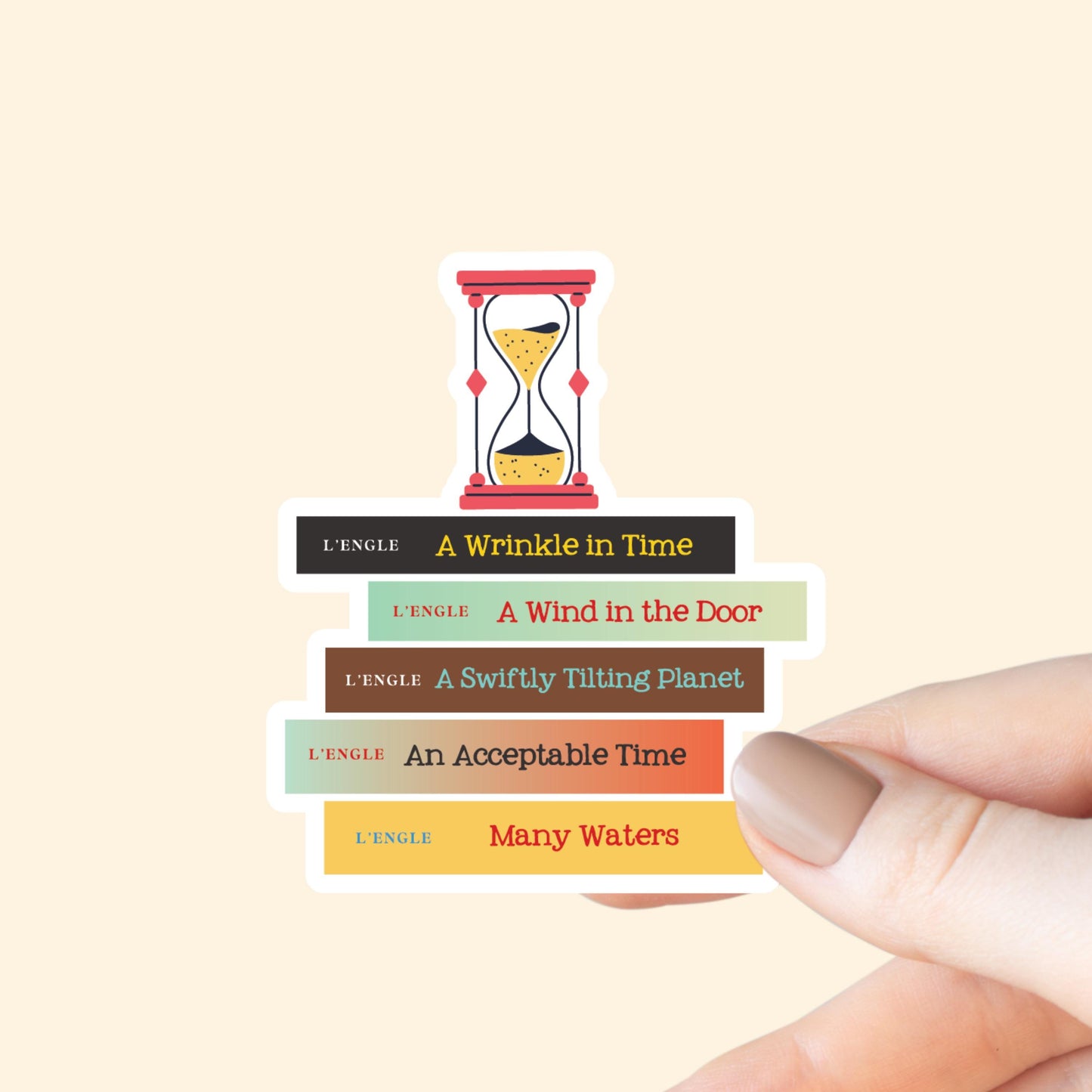 A Wrinkle in Time Book Stack Sticker