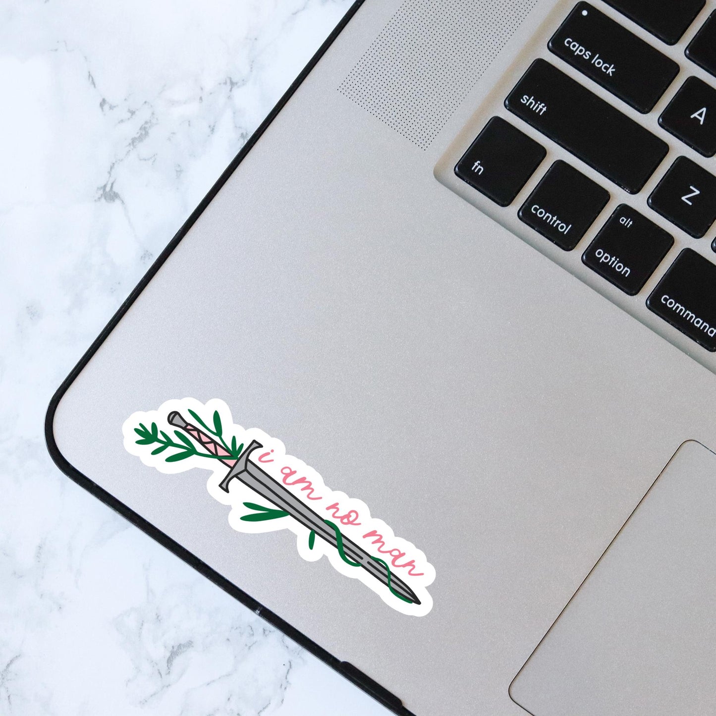 I Am No Man, Bookish Sticker, Kindle, Gifts for Book Lovers, Waterproof, Kindle Sticker, Laptop Sticker, LOTR, Fantasy, Tolkien