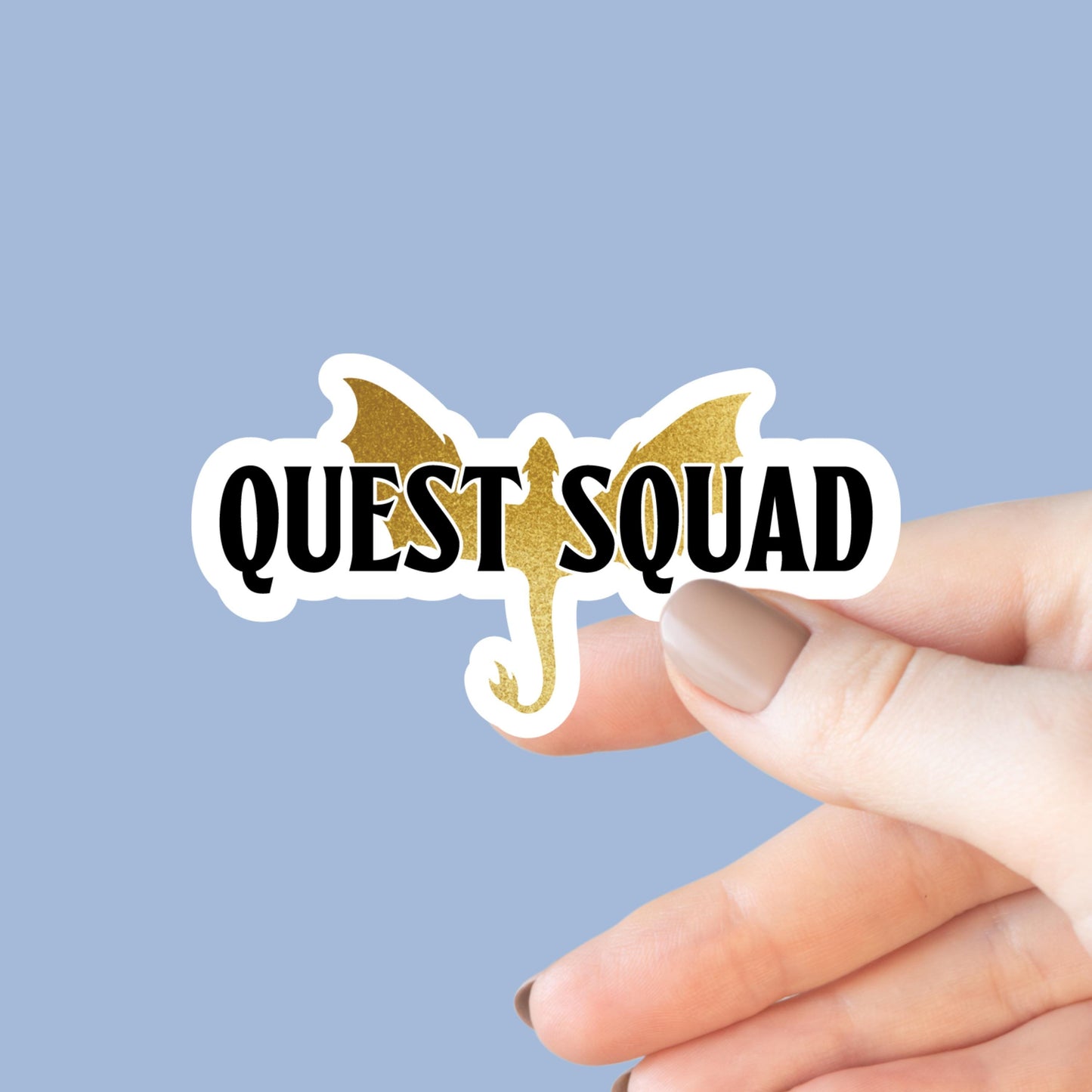 Quest Squad, Bookish Sticker, Kindle Decal, Gifts for Book Lovers, Laptop, Waterproof, Romance, Kindle Sticker, Romantasy, Fourth Wing