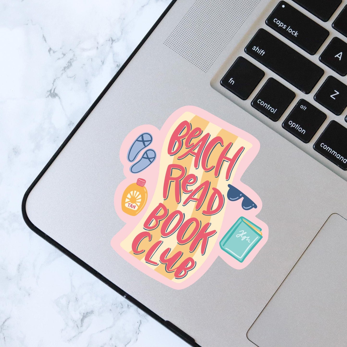 Beach Read Book Club, Bookish Sticker, Kindle Decal, Gifts for Book Lovers, Laptop Decal, Waterproof, Library, Kindle Sticker, Reader Gifts