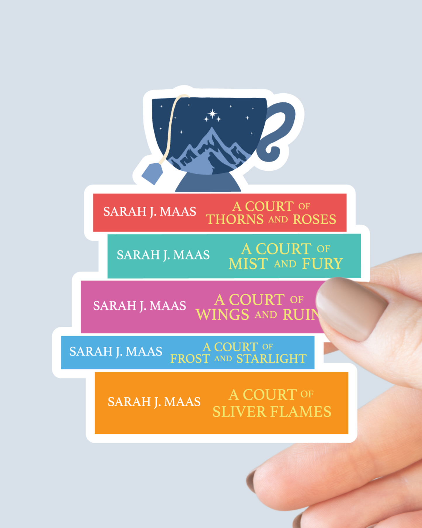 ACOTAR Book Stack Sticker