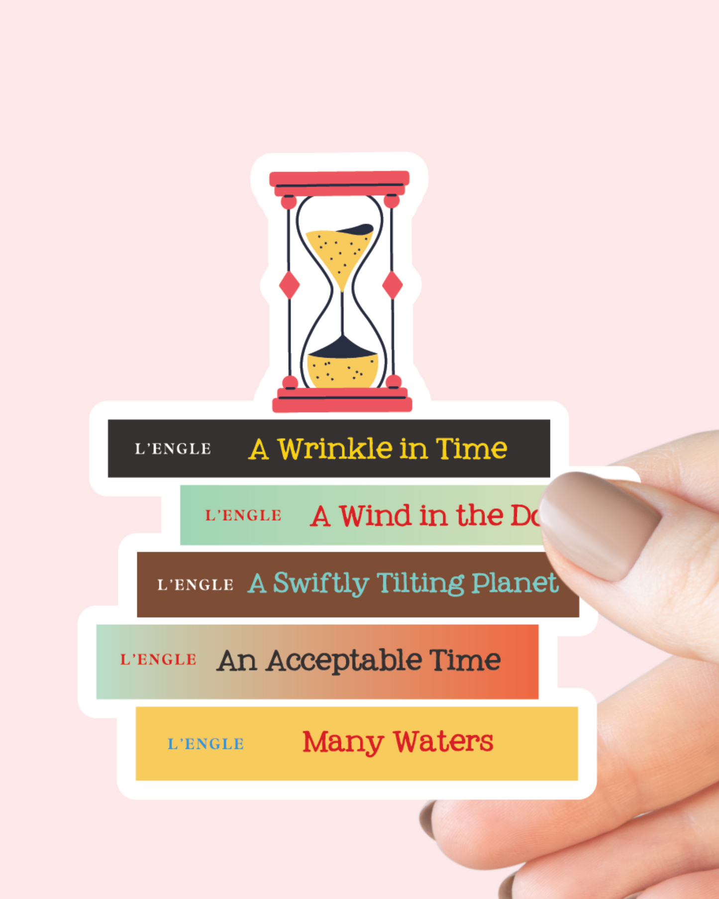 A Wrinkle in Time Book Stack Sticker