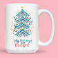 Book Christmas Tree Mug