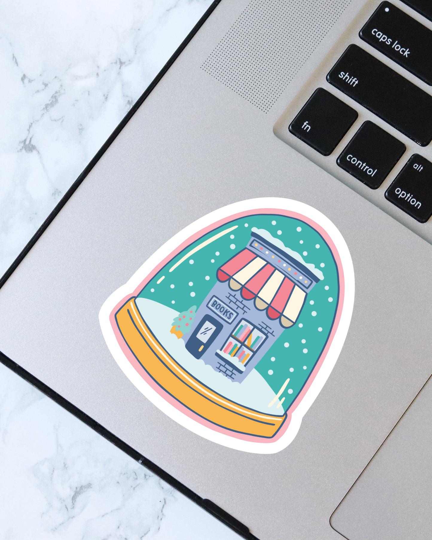 Snow Globe Bookshop Sticker