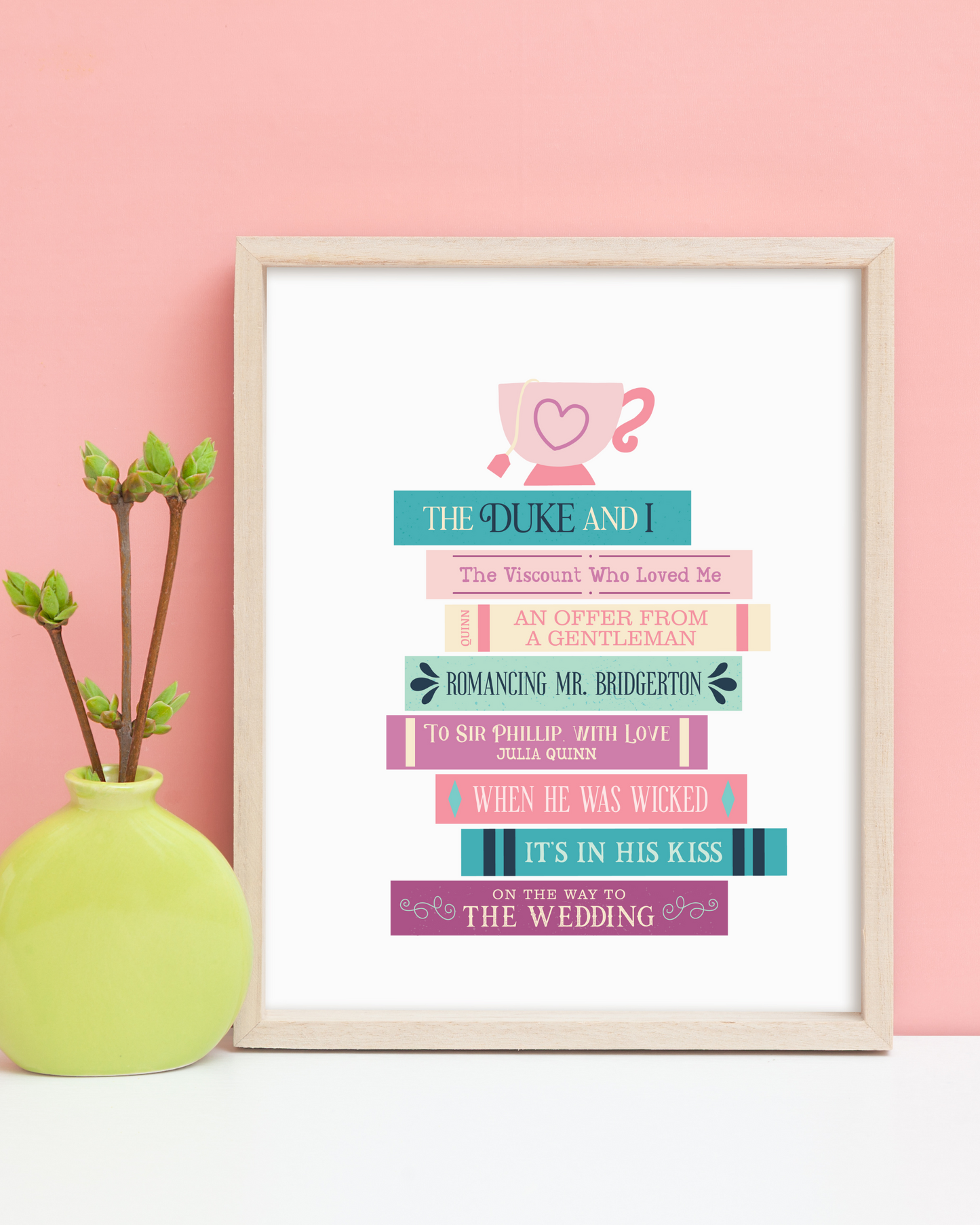 Bridgerton Books Art Print