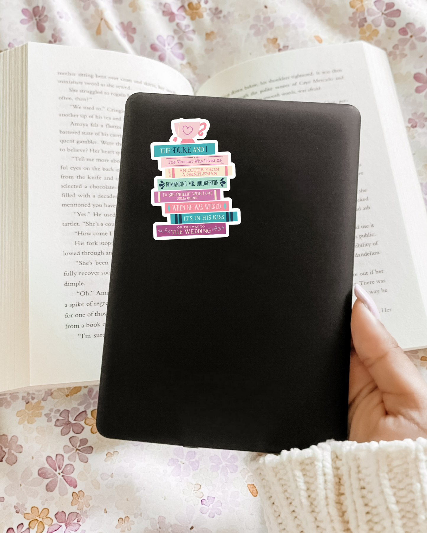 Bridgerton Book Stack Sticker