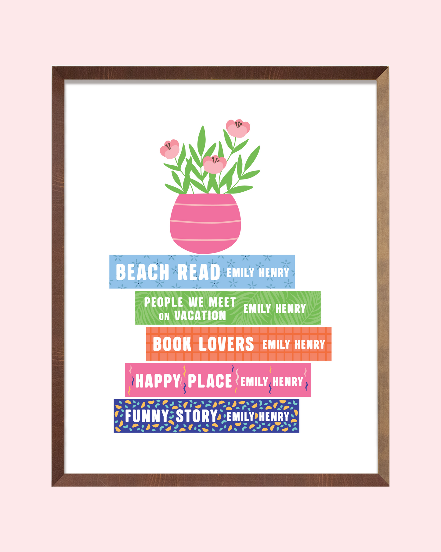 Emily Henry Books Art Print