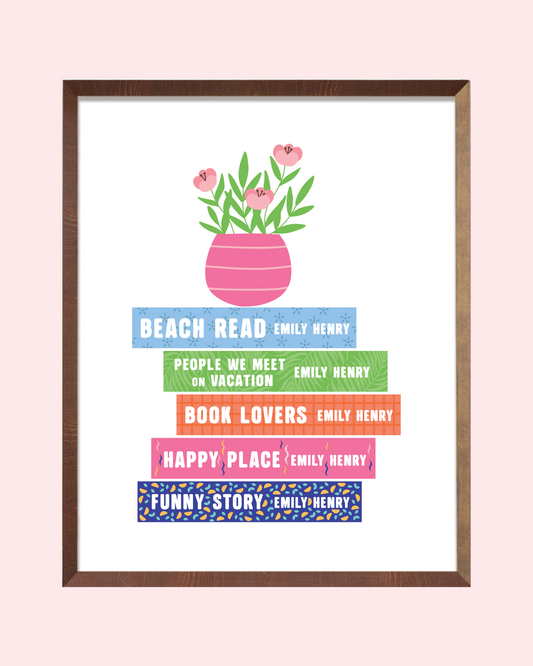 Emily Henry Books Art Print