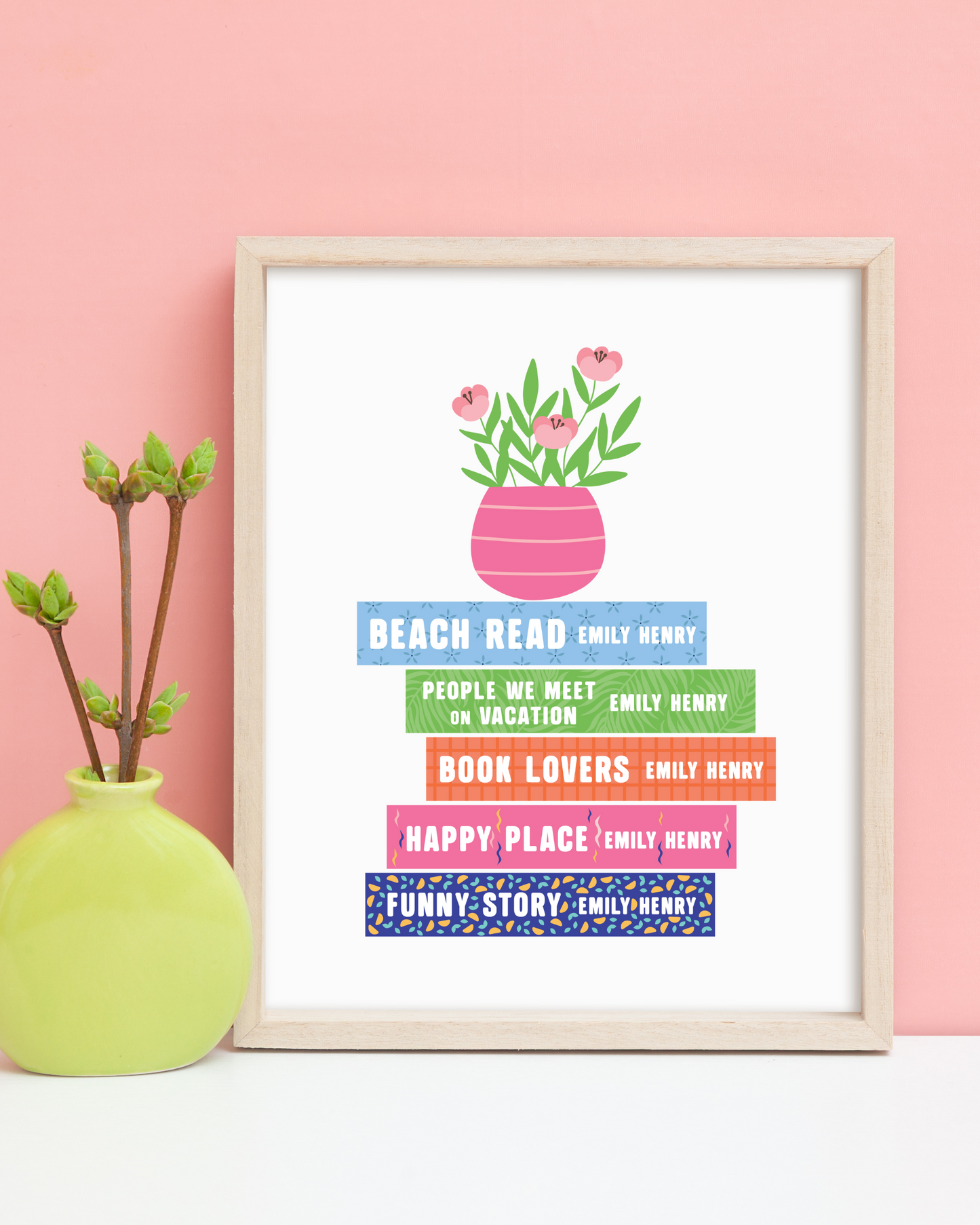 Emily Henry Books Art Print