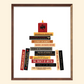 Fourth Wing Literature Book Stack Art Print