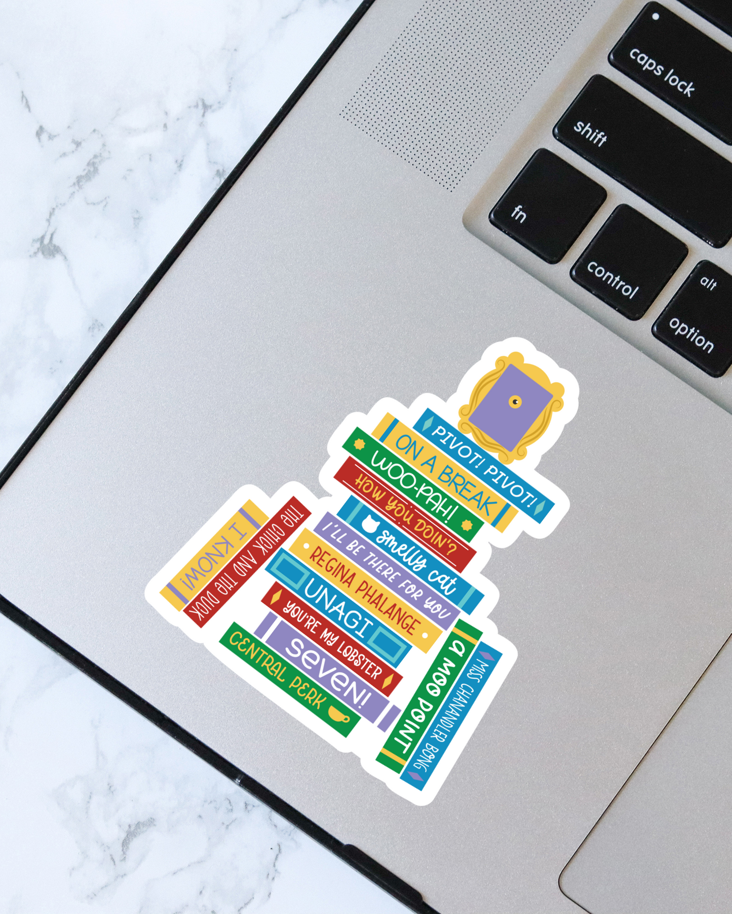 Friends Book Stack Sticker