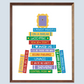 Friends Book Stack Art Print