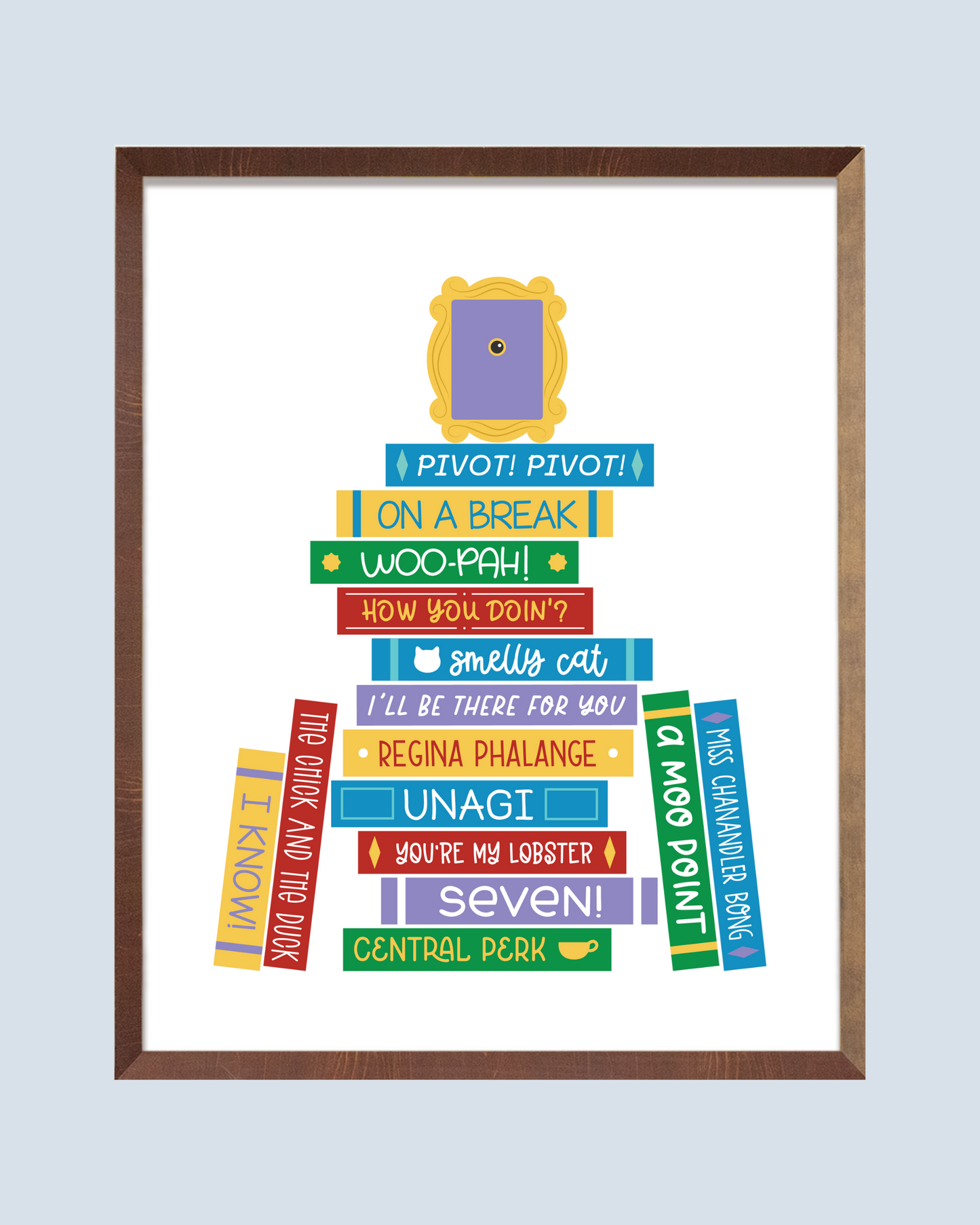 Friends Book Stack Art Print