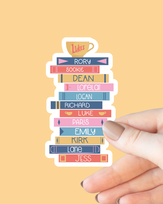 Gilmore Girls Book Stack Sticker