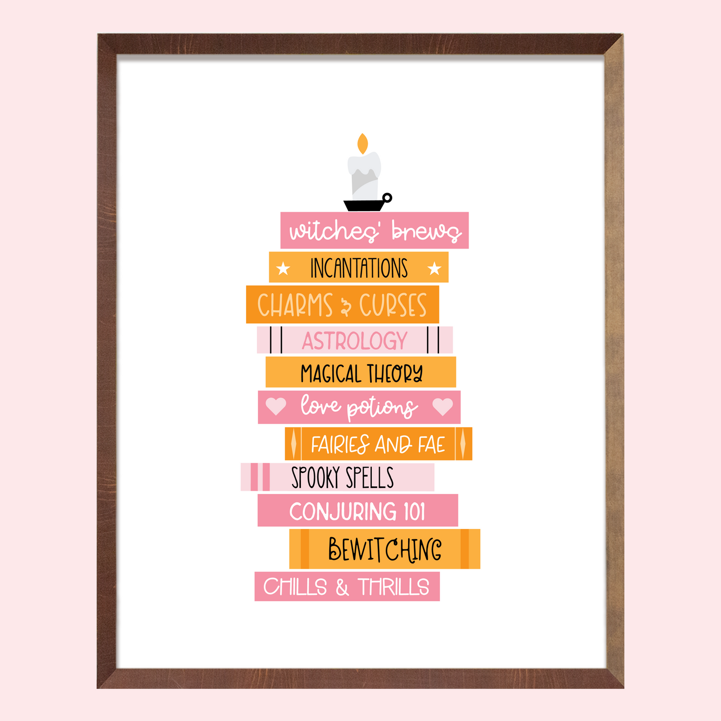 Halloween Books Art Print
