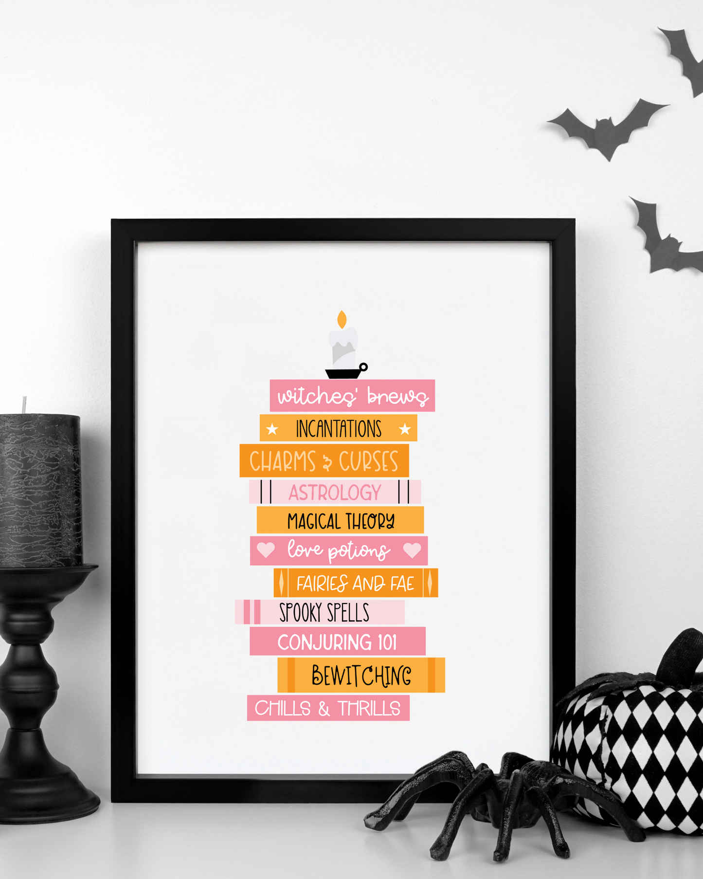 Halloween Books Art Print