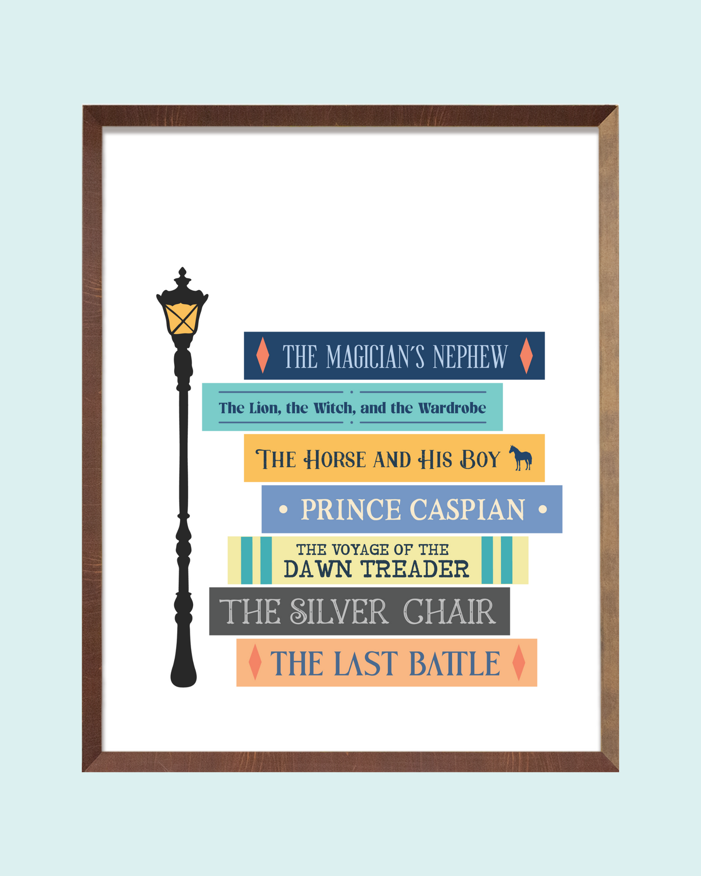 Narnia (CS Lewis) Books Art Print