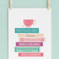 Jane Austen Books Art Print