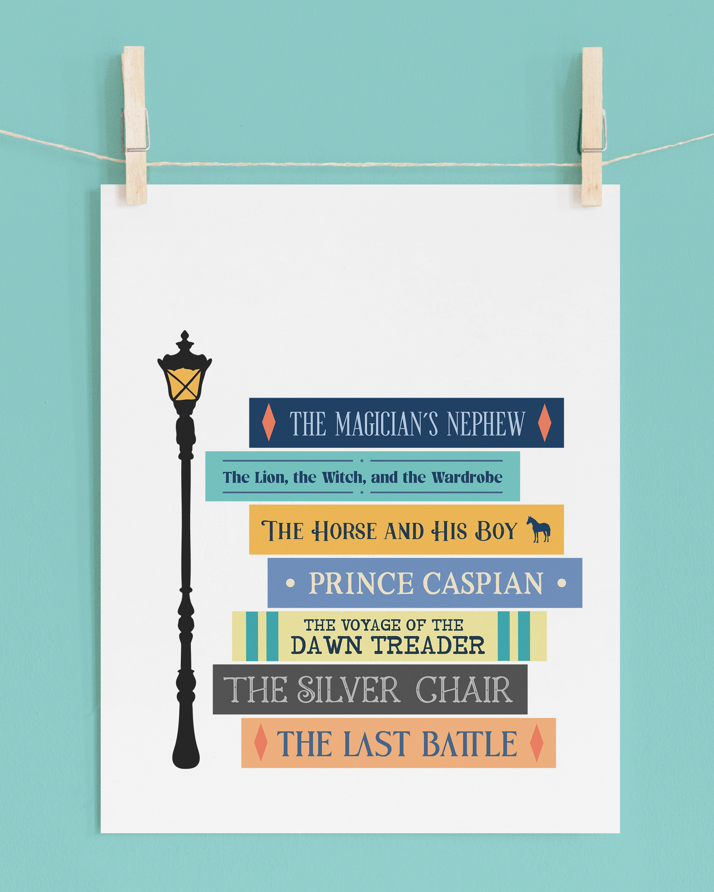 Narnia (CS Lewis) Books Art Print