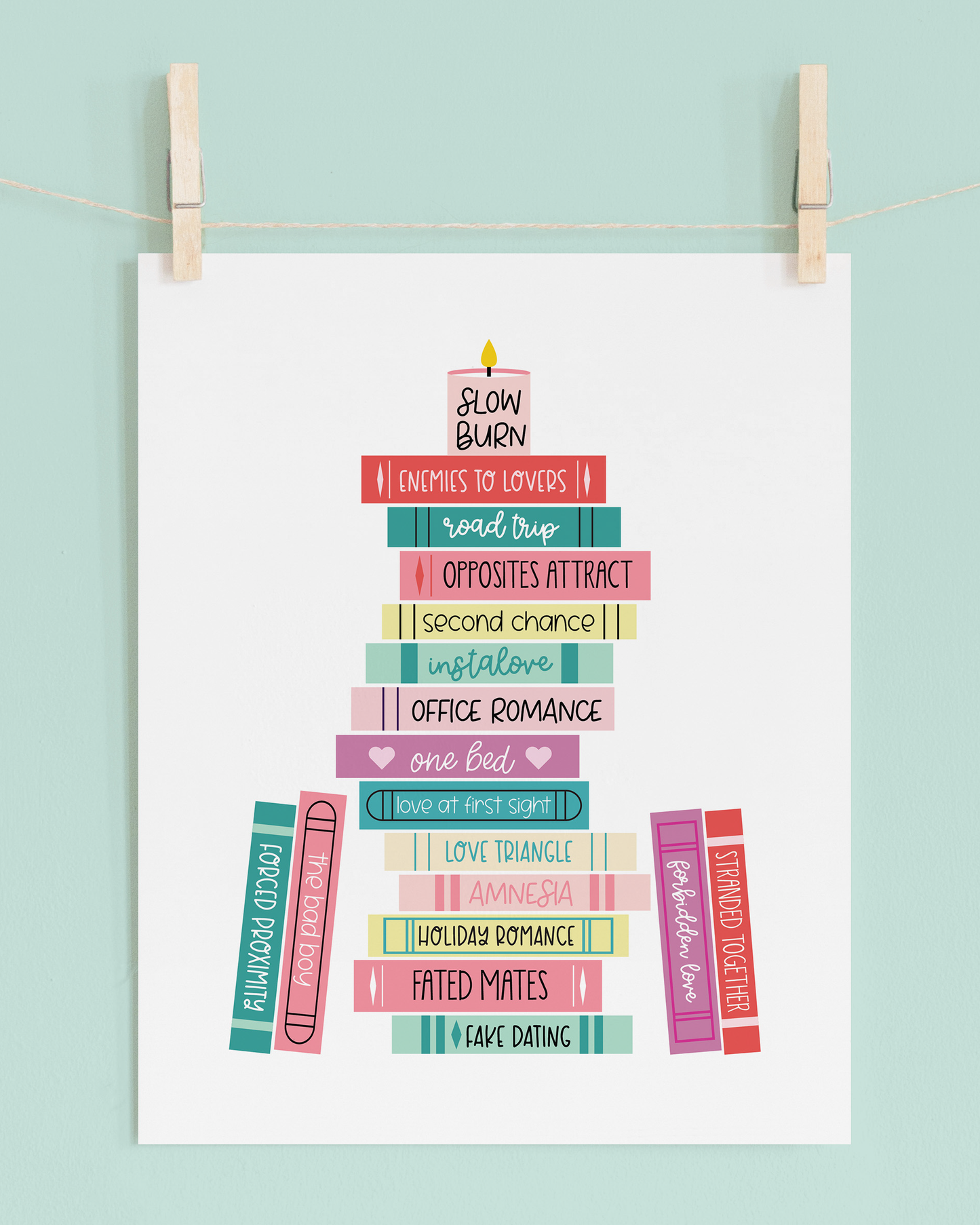 Romance Tropes Art Print